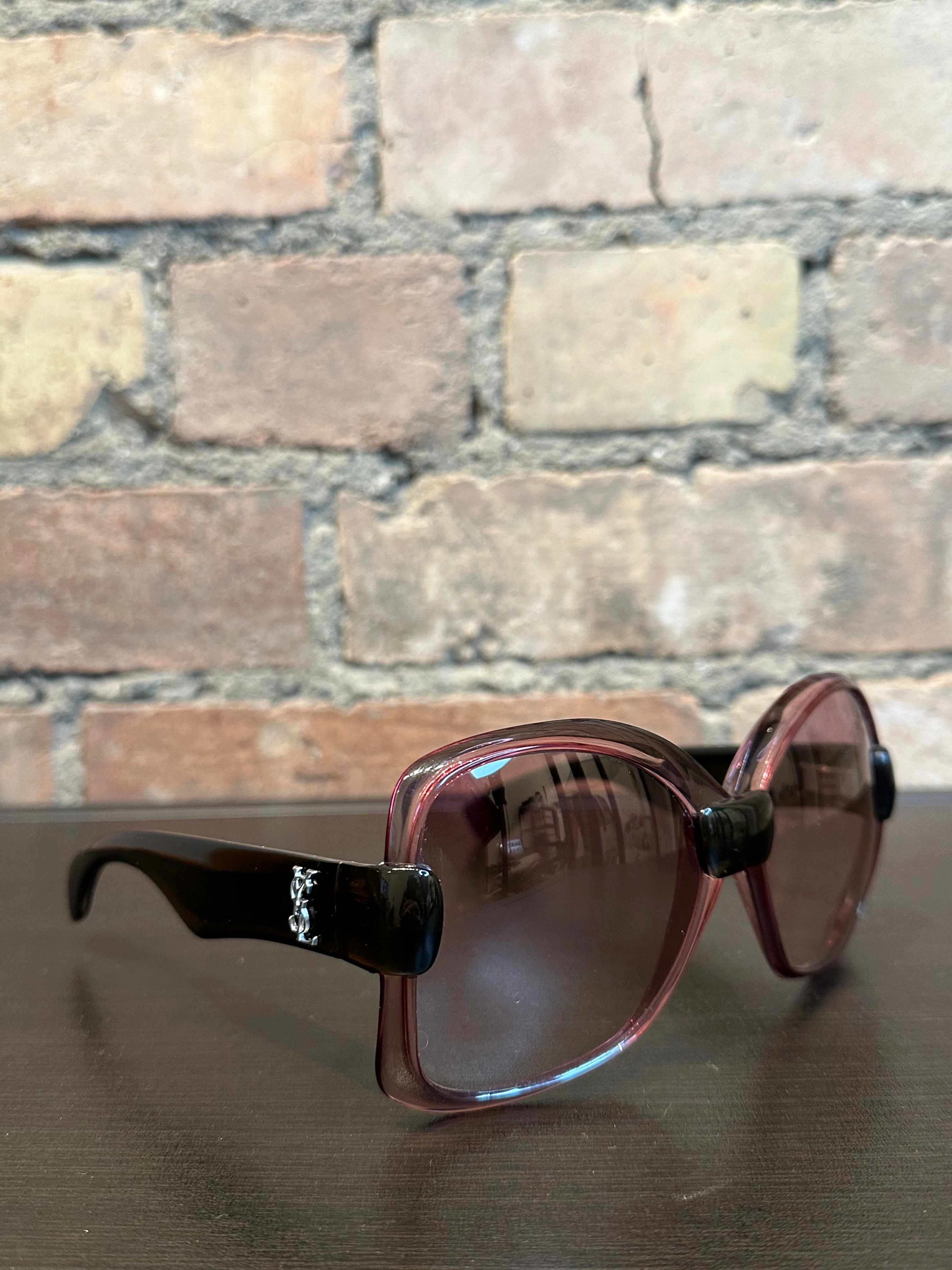 Saint Laurent Vintage Purple Oversized Sunglasses