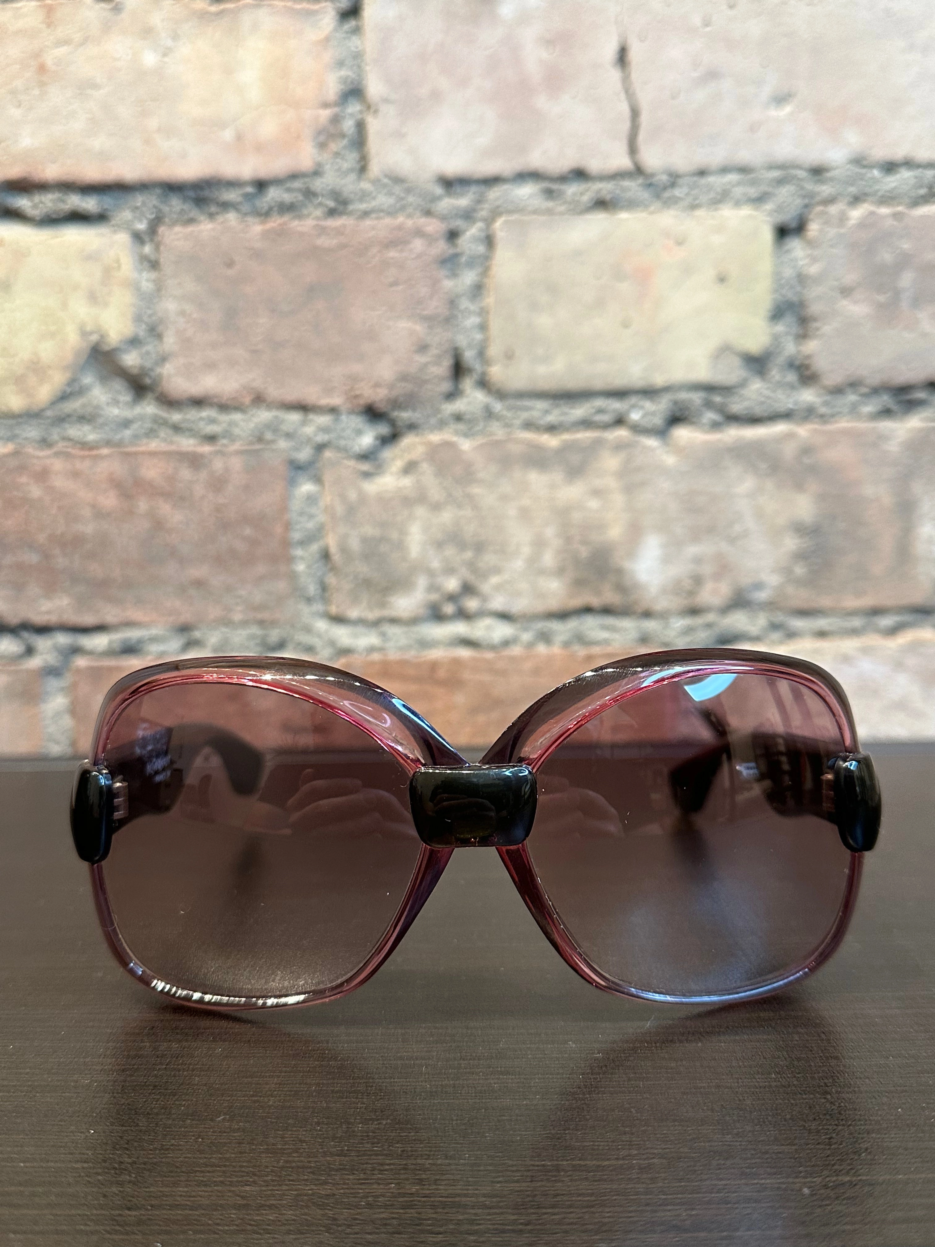 Saint Laurent Vintage Purple Oversized Sunglasses
