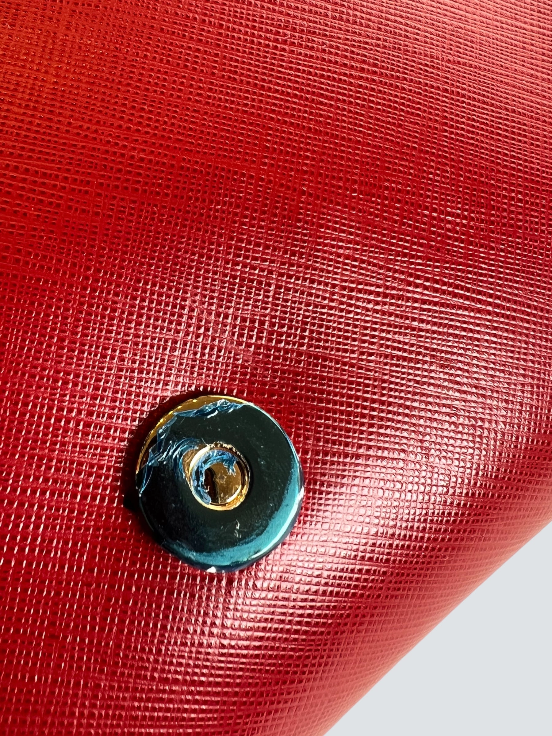 Salvatore Ferragamo Red Leather Crossbody Clutch