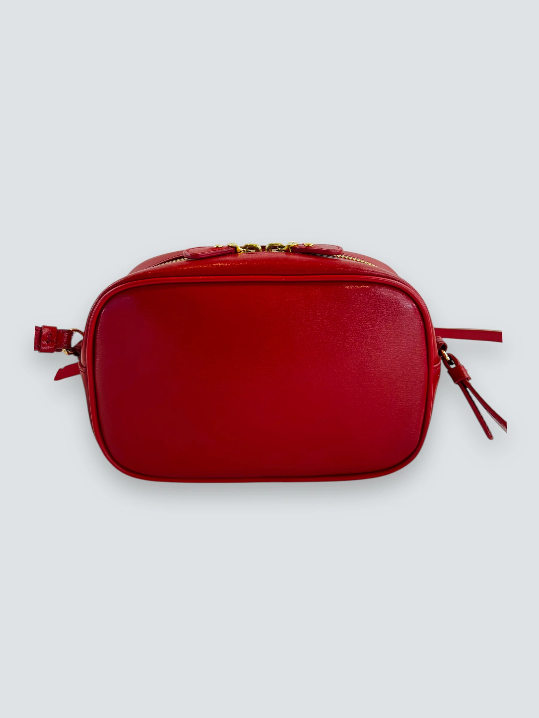 Salvatore Ferragamo Red Leather Shoulder Bag