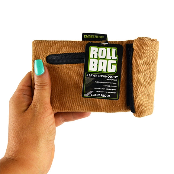 Smell Proof Canvas Roll Bag - 6 Pieces Per Retail Ready Display 22542