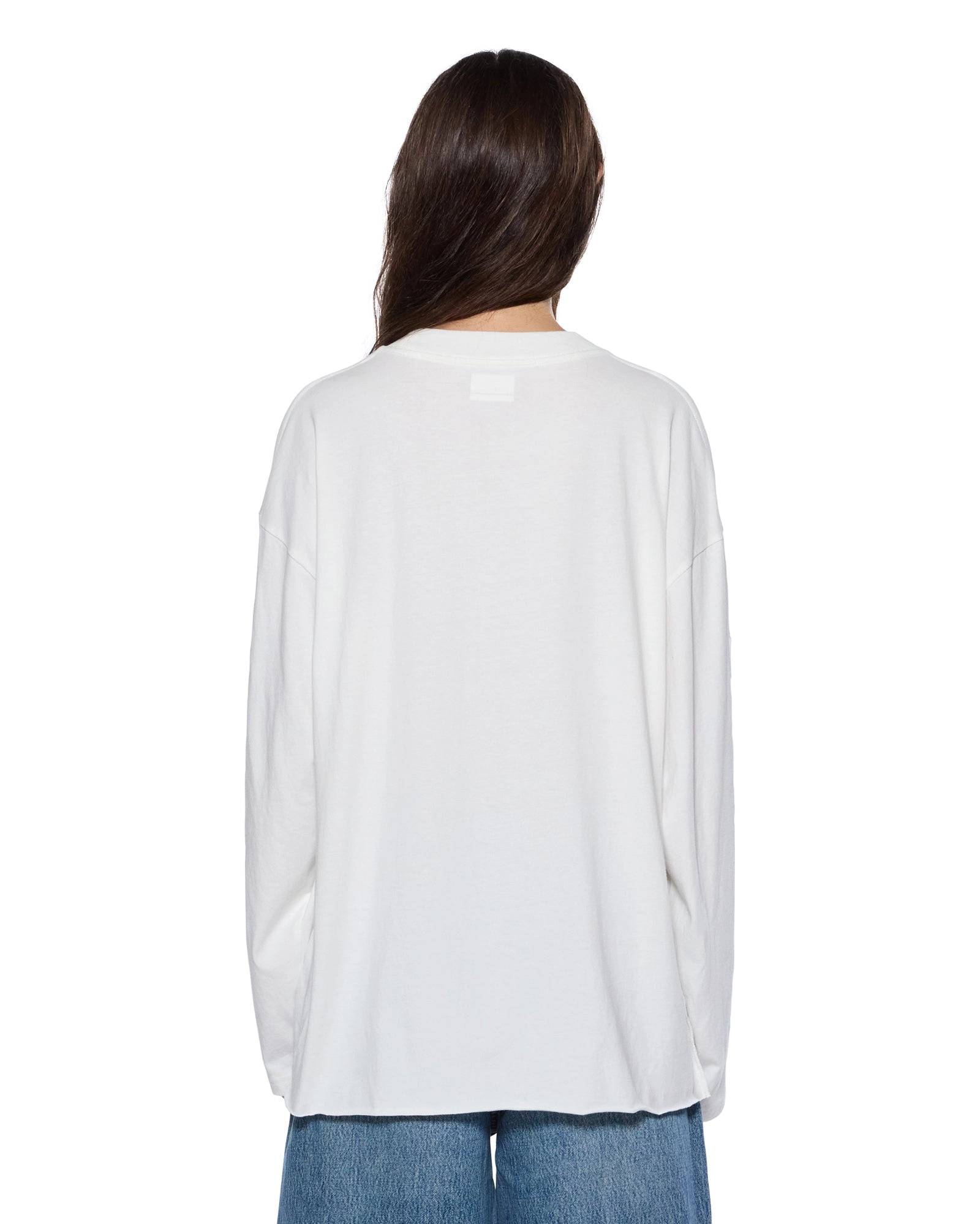 SOTT BOYFRIEND LS TEE VINTAGE WHITE