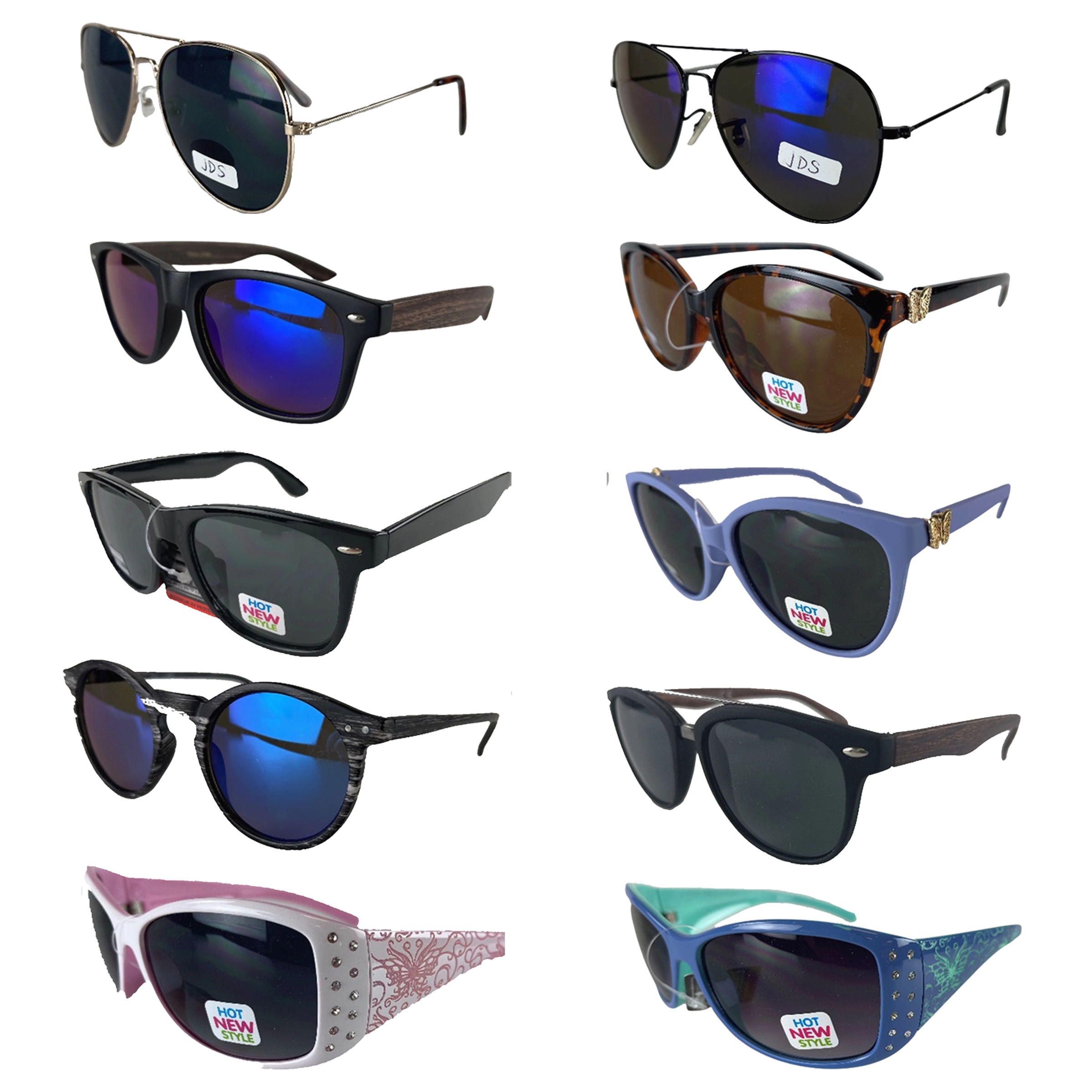 Sunglasses Sport Rayz Assortment Floor Display - 48 Pieces Per Retail Ready Display 88272