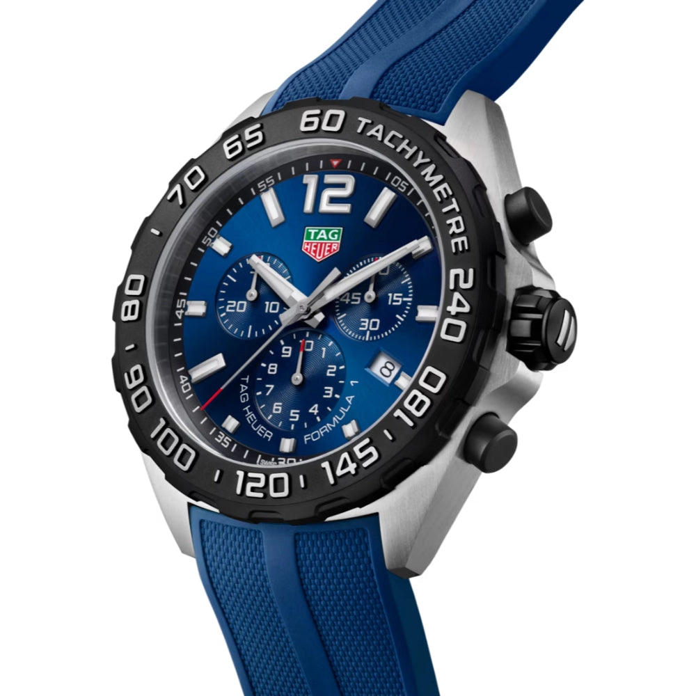Tag Heuer Formula 1 Chronograph 43mm, Blue Rubber