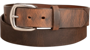 The Crazy Horse: Men's Oil Tanned Non Stitched Leather Belt 1.375"