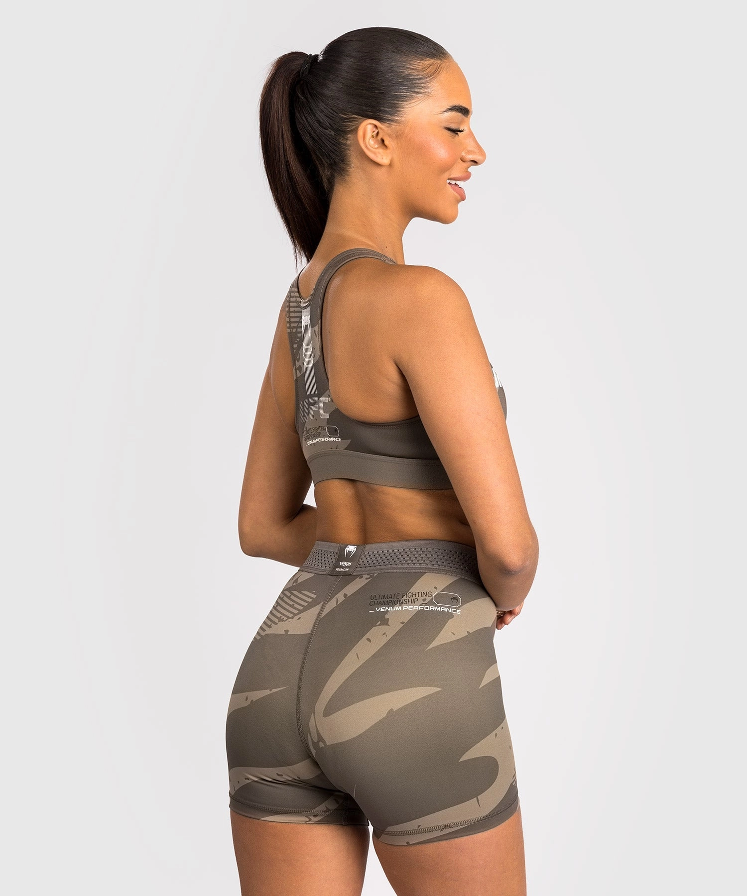 UFC Adrenaline by Venum Fight Week Women’s Vale Tudo Short - Desert Camo