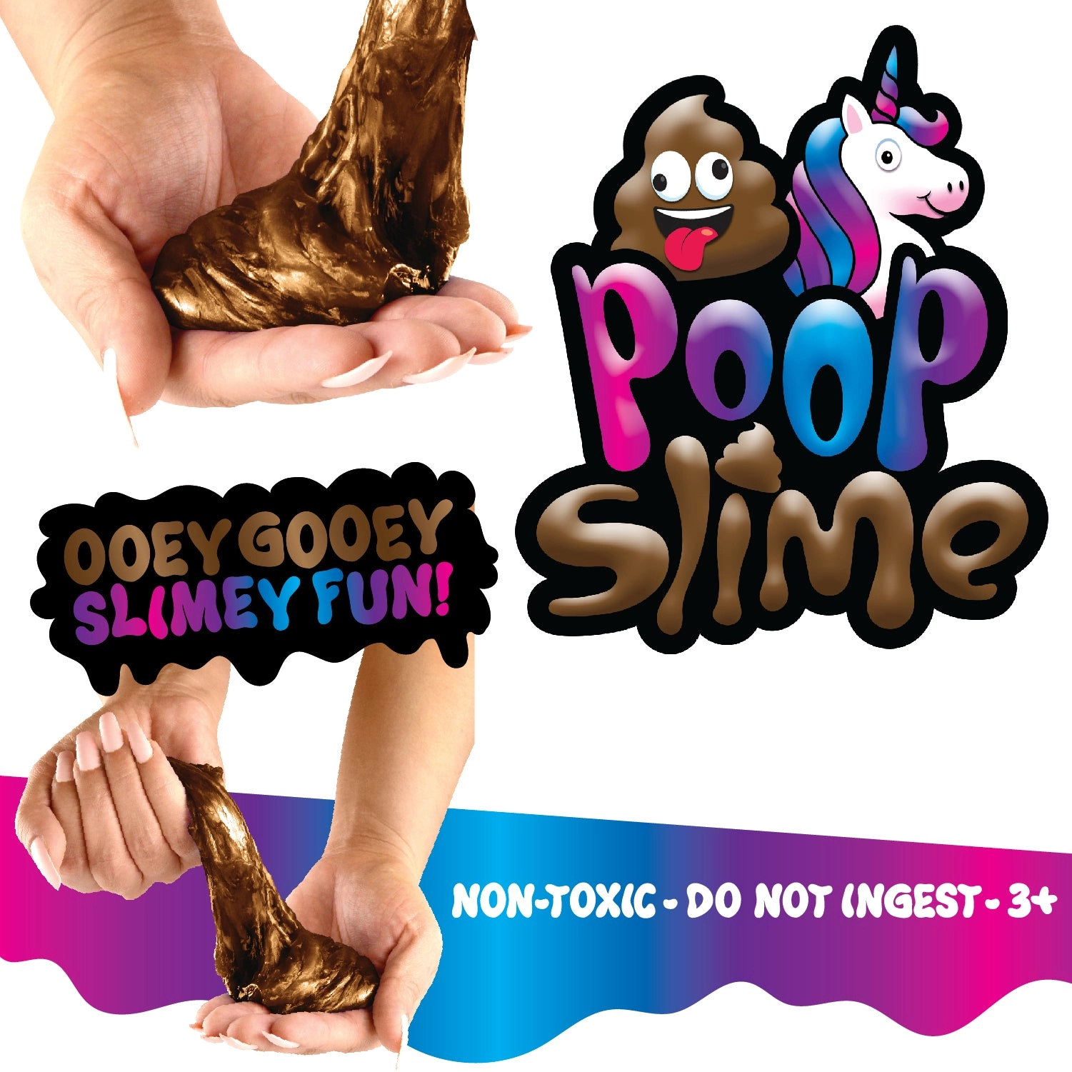 Unicorn Poop Emoji Slime - 12 Pieces Per Retail Ready Display 27977