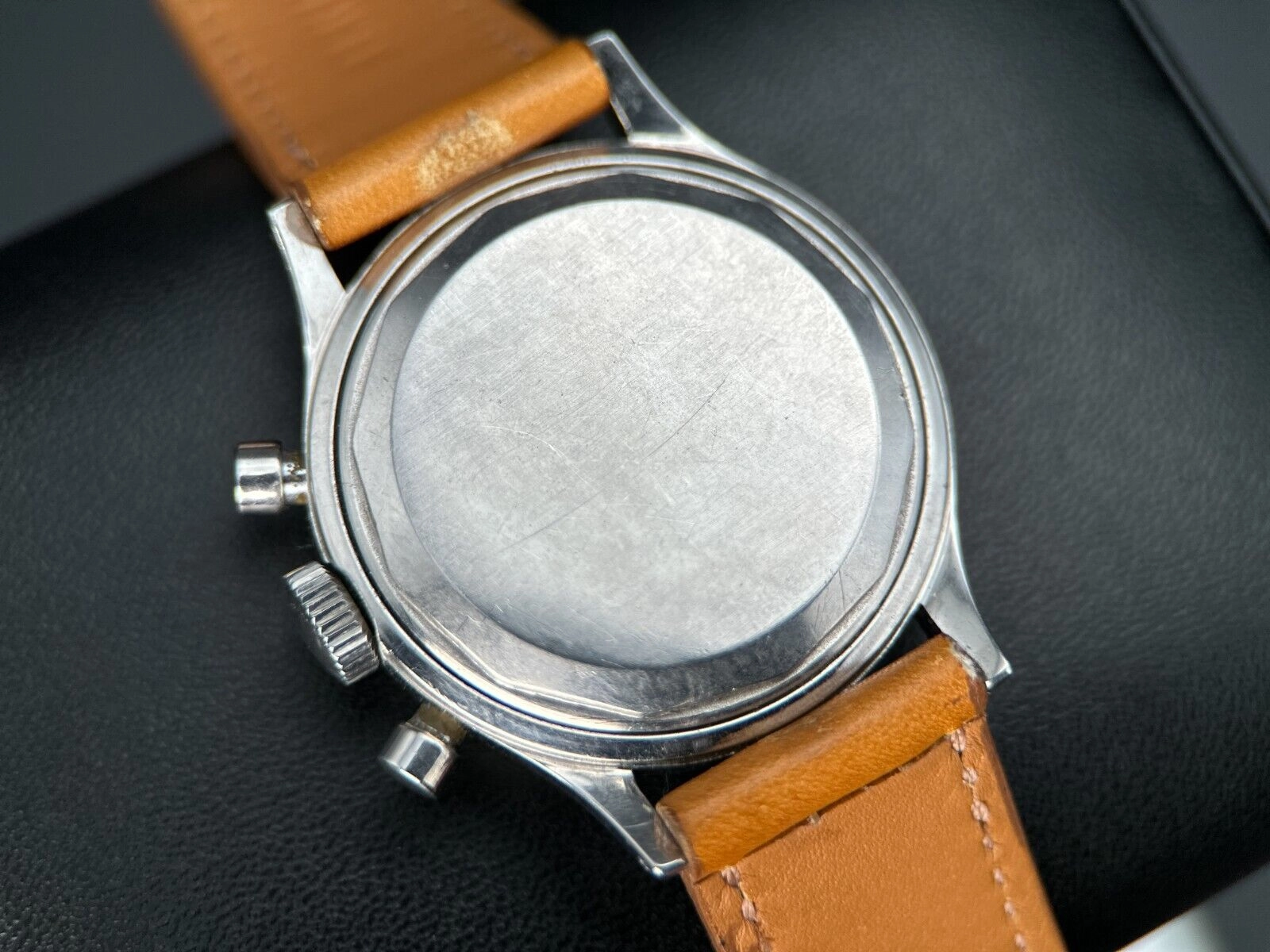 Universal Genève Compax 22295-2 Vintage Chronograph Stainless Steel Silver Dial