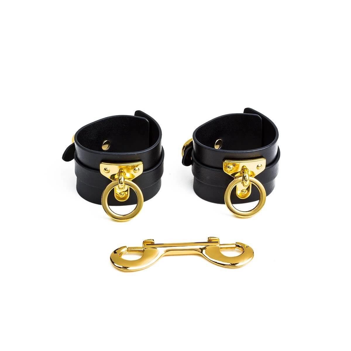 UPKO Luxury Italian Leather Bondage Tools Set with Case - Black