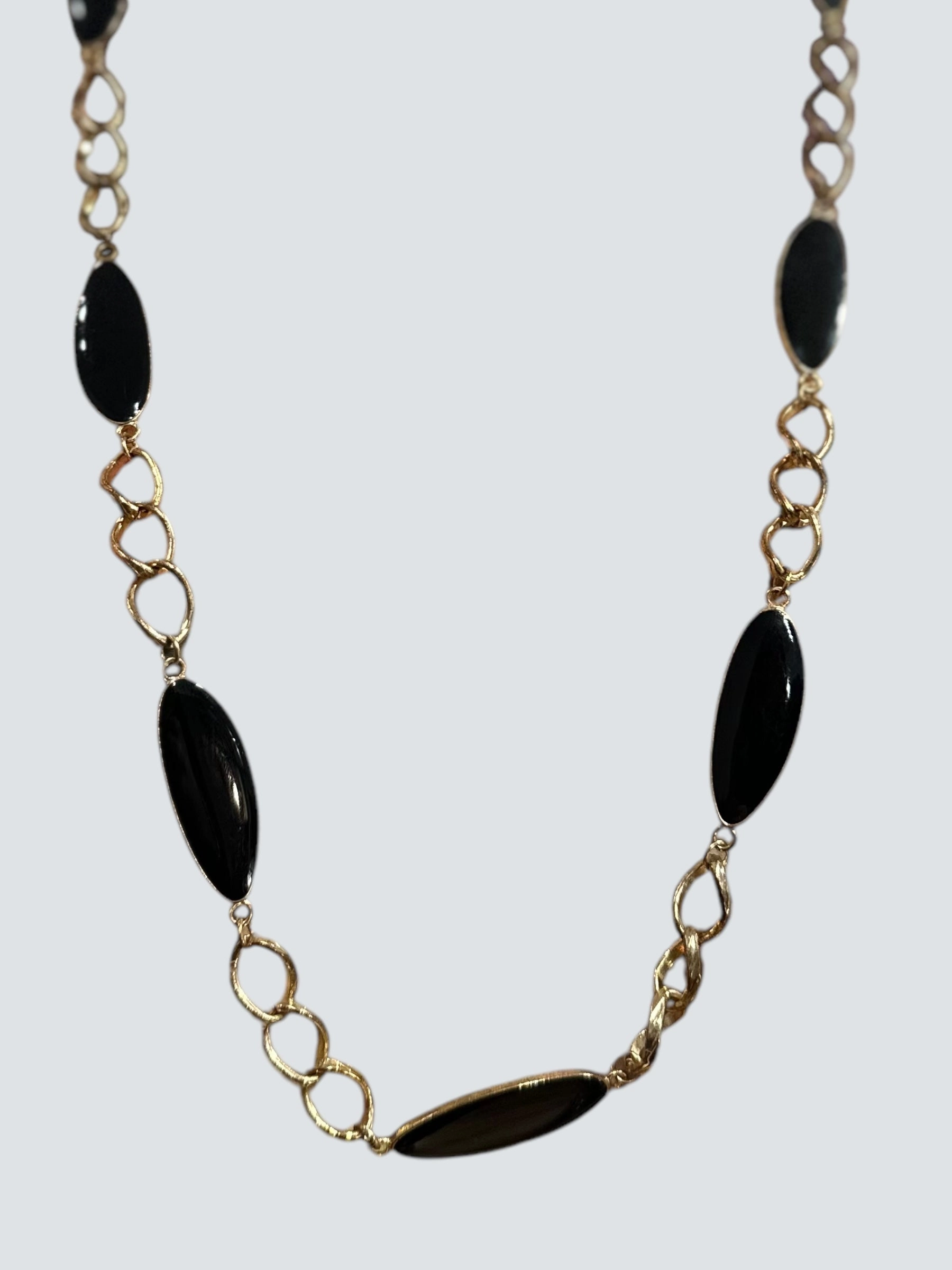 Vintage Black and Gold Necklace