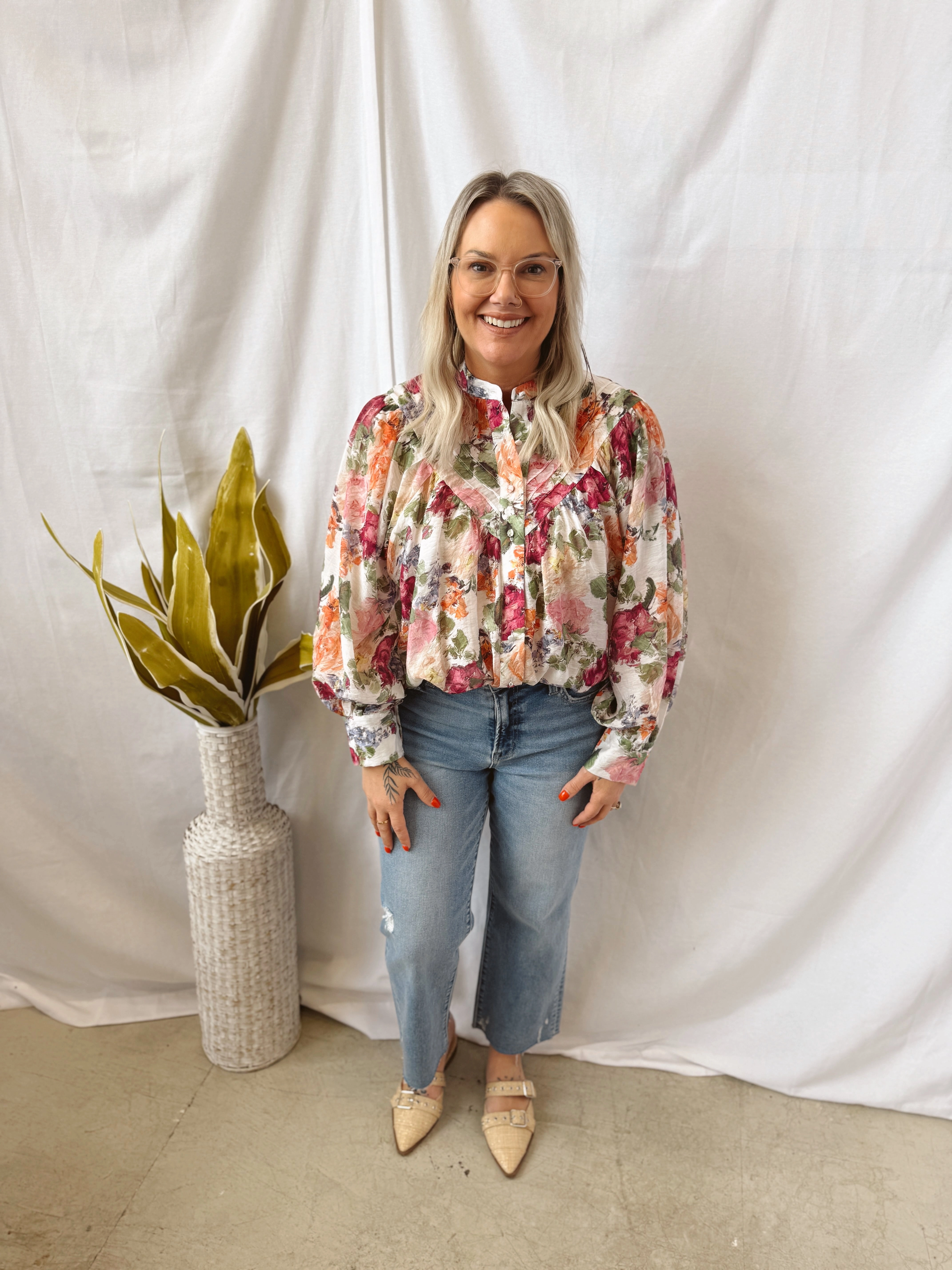 Vintage Floral Top