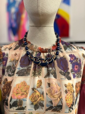 Vintage Navy Necklace