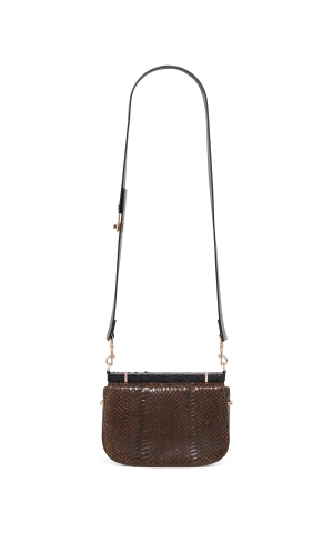 Vintage No.4 Bag in Chocolate Snakeskin