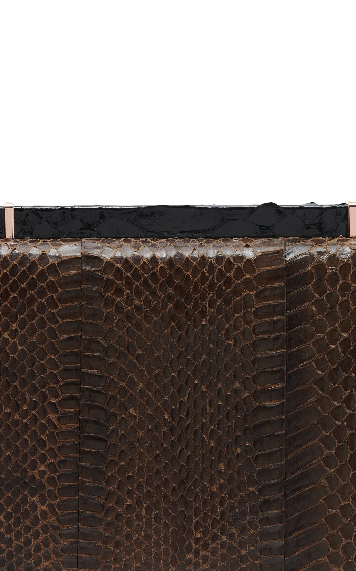 Vintage No.4 Bag in Chocolate Snakeskin