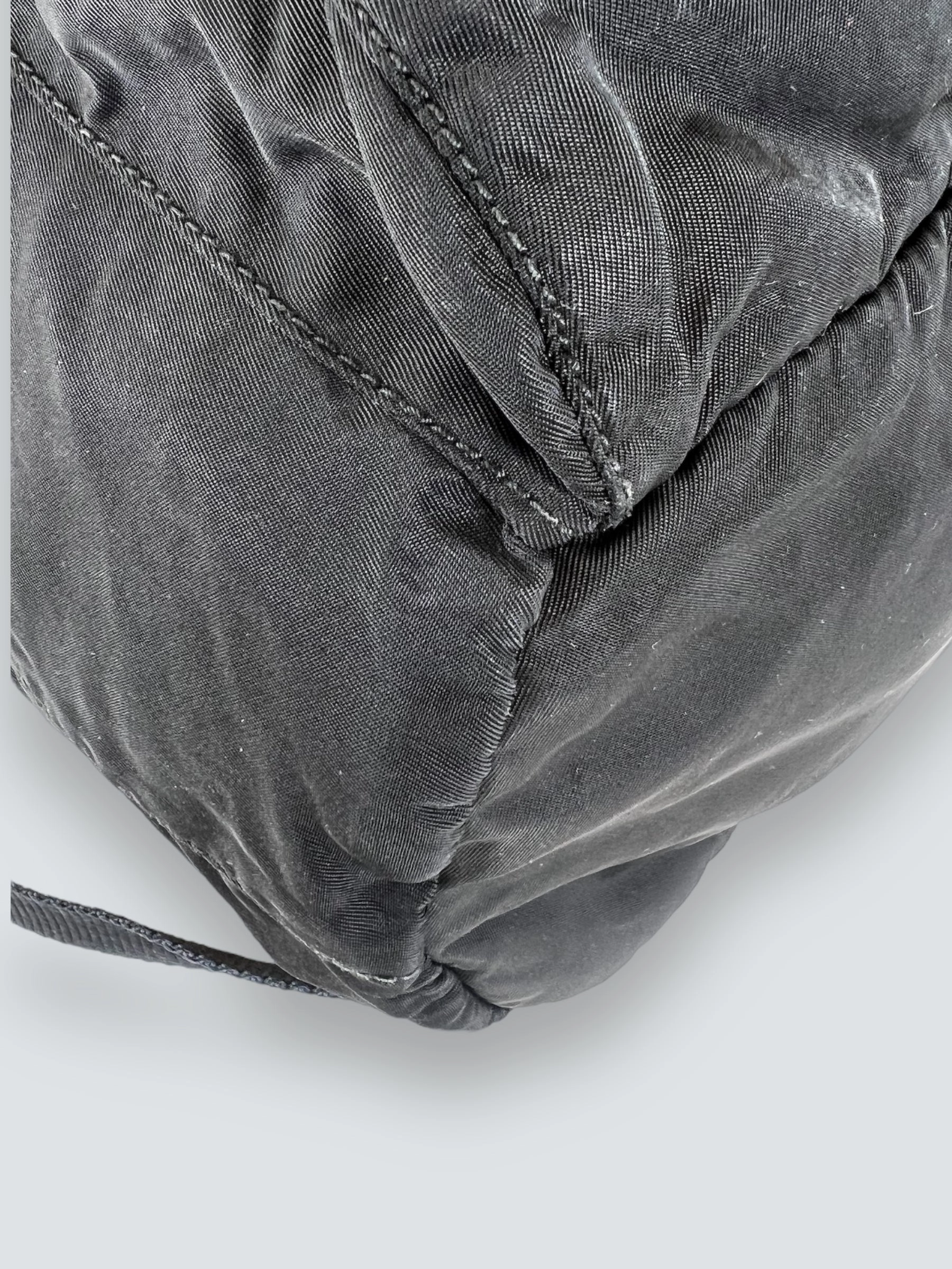 Vintage Prada Black Nylon Backpack