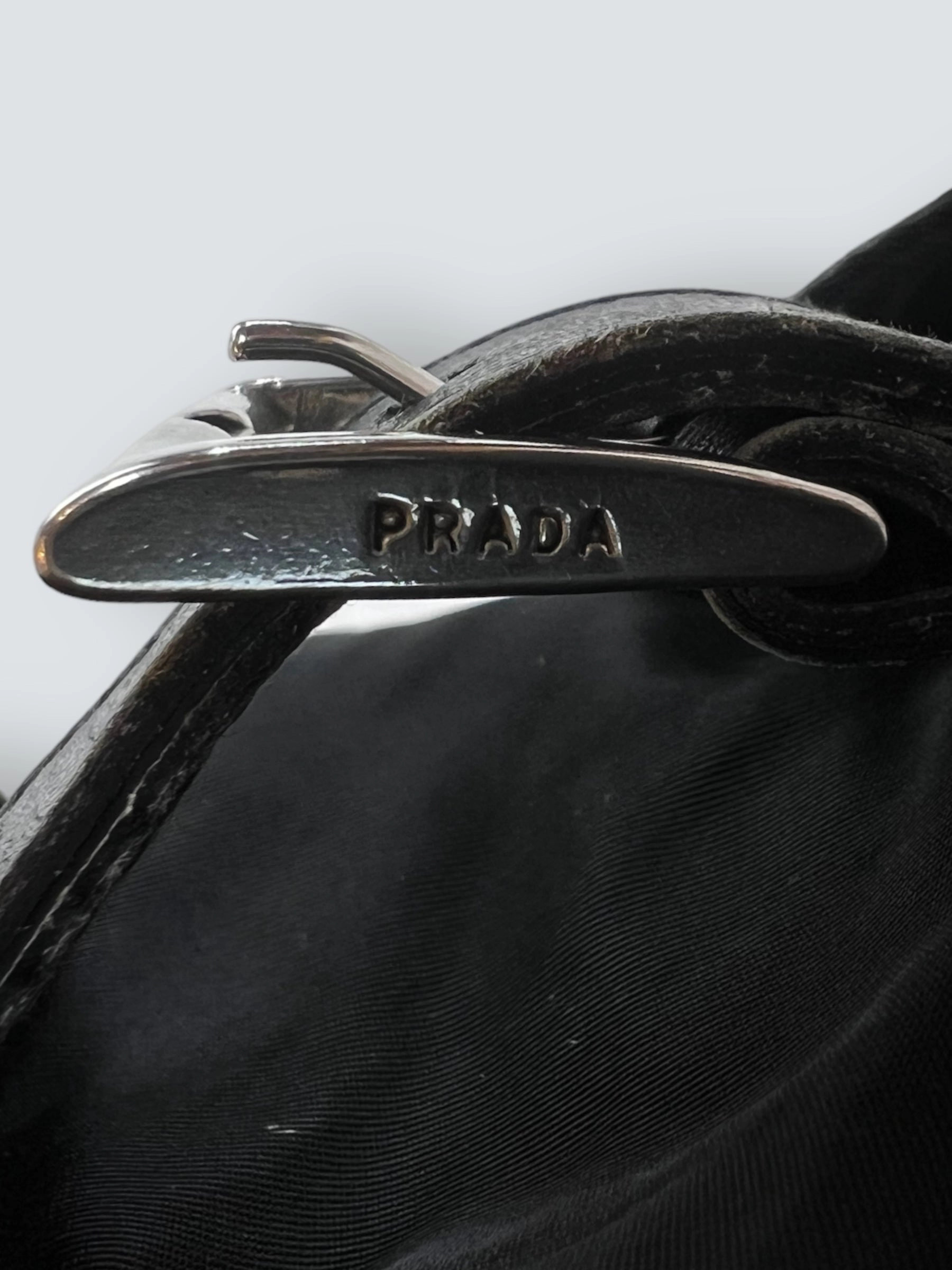Vintage Prada Black Nylon Backpack
