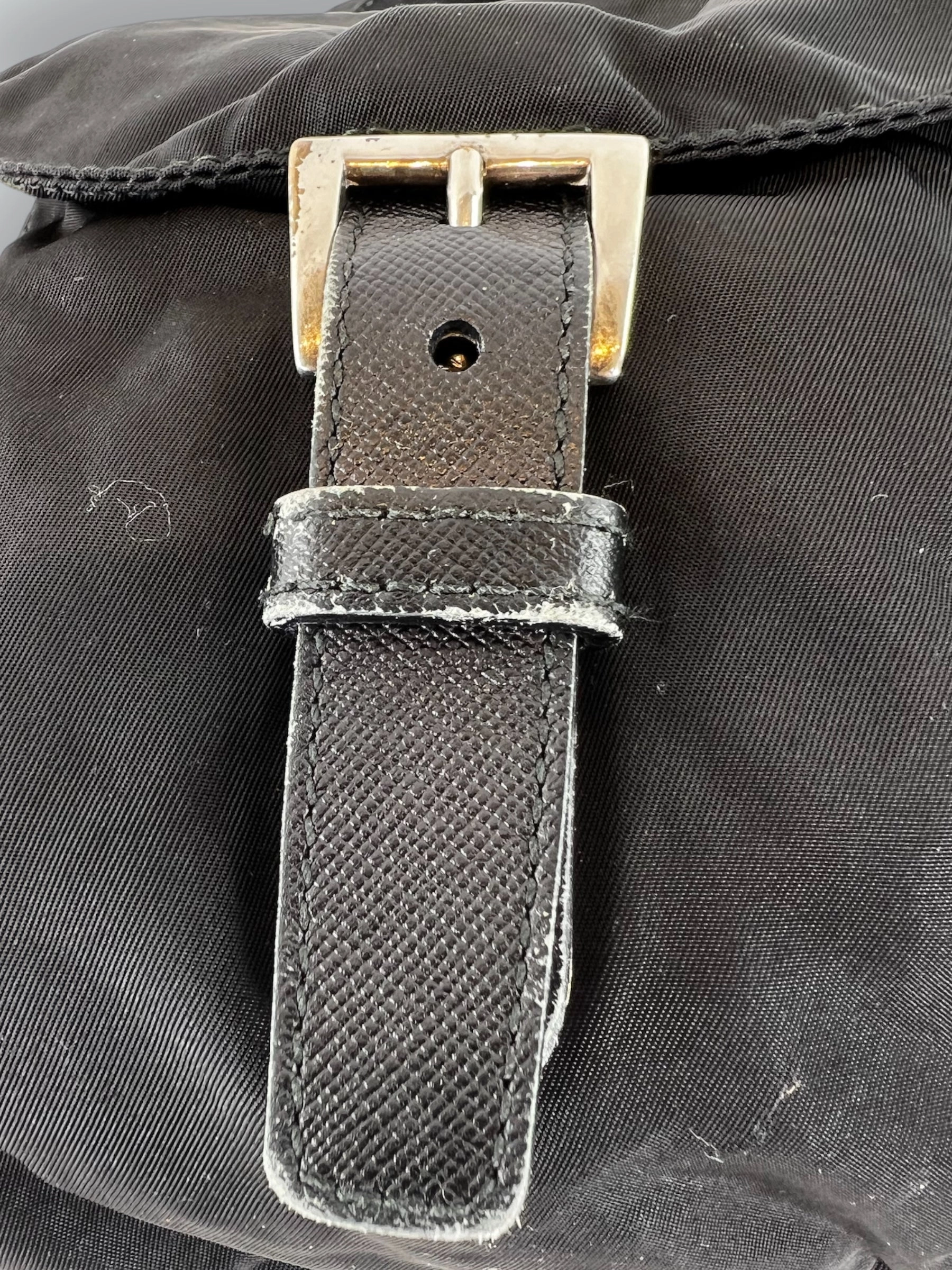 Vintage Prada Black Nylon Backpack