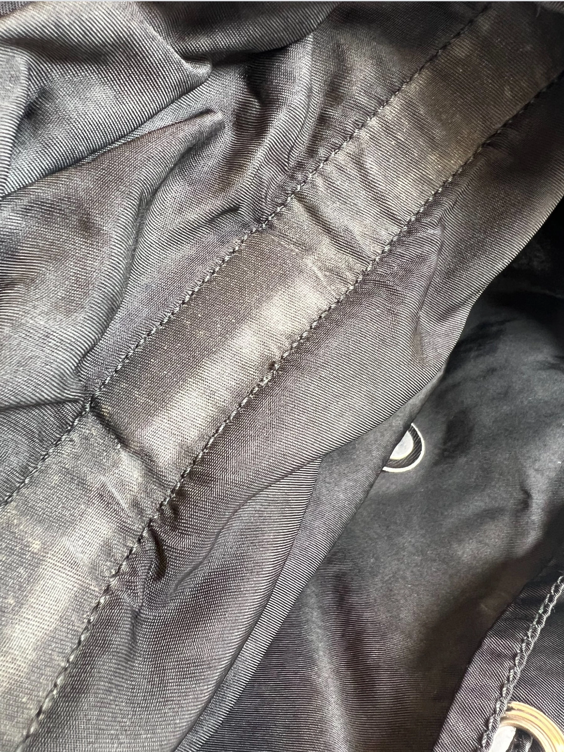 Vintage Prada Black Nylon Backpack