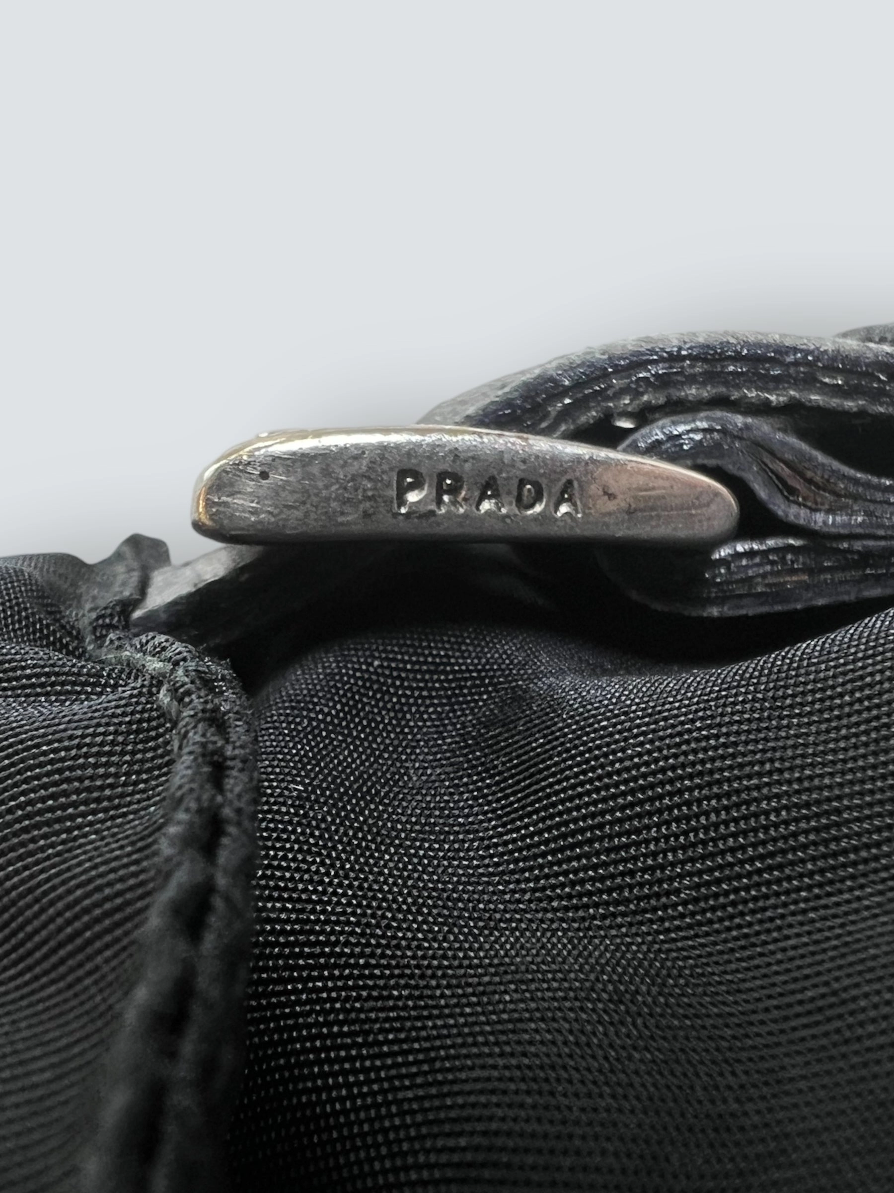 Vintage Prada Black Nylon Backpack