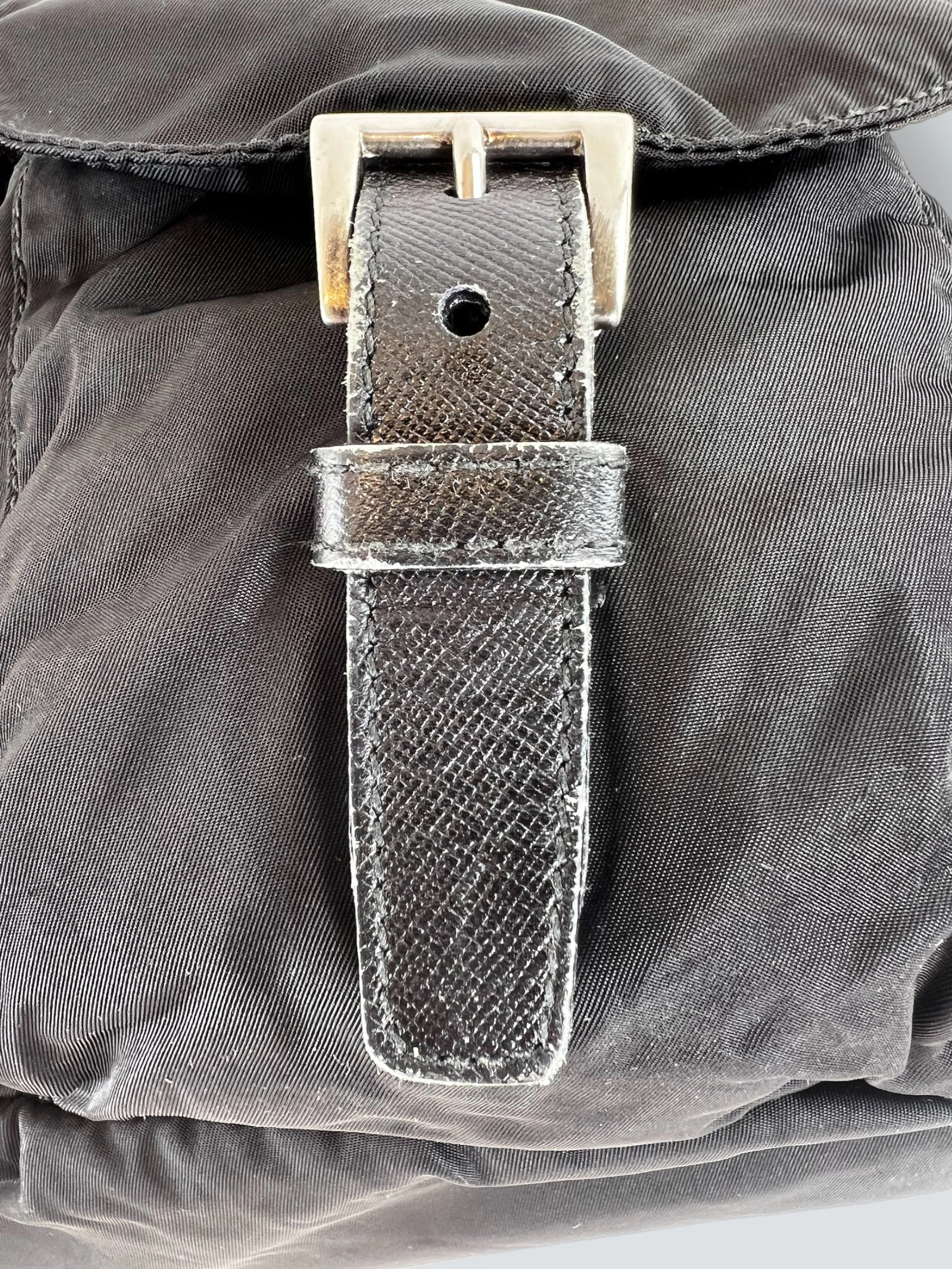 Vintage Prada Black Nylon Backpack