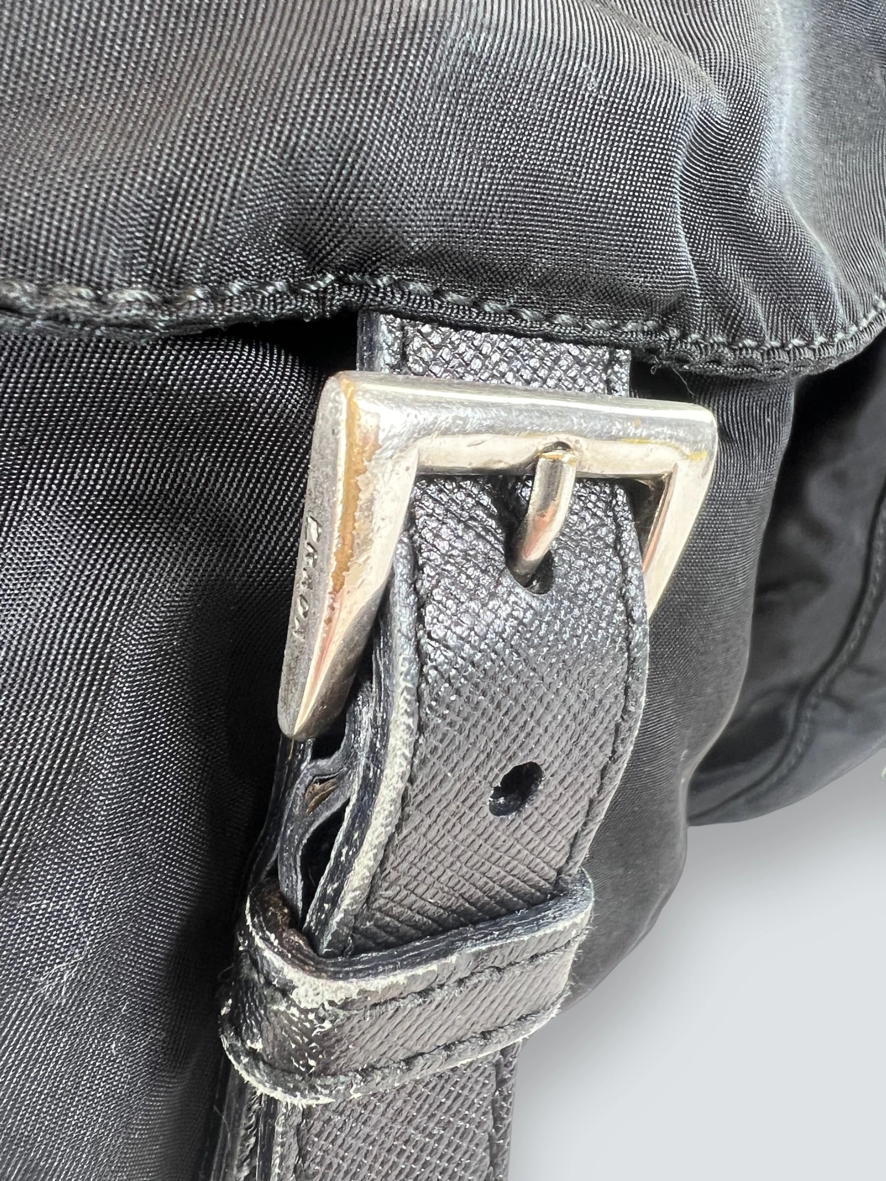 Vintage Prada Black Nylon Backpack
