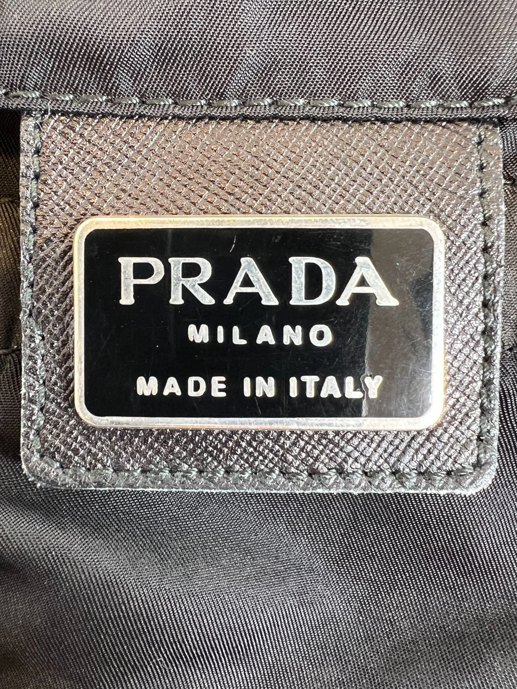 Vintage Prada Black Nylon Backpack
