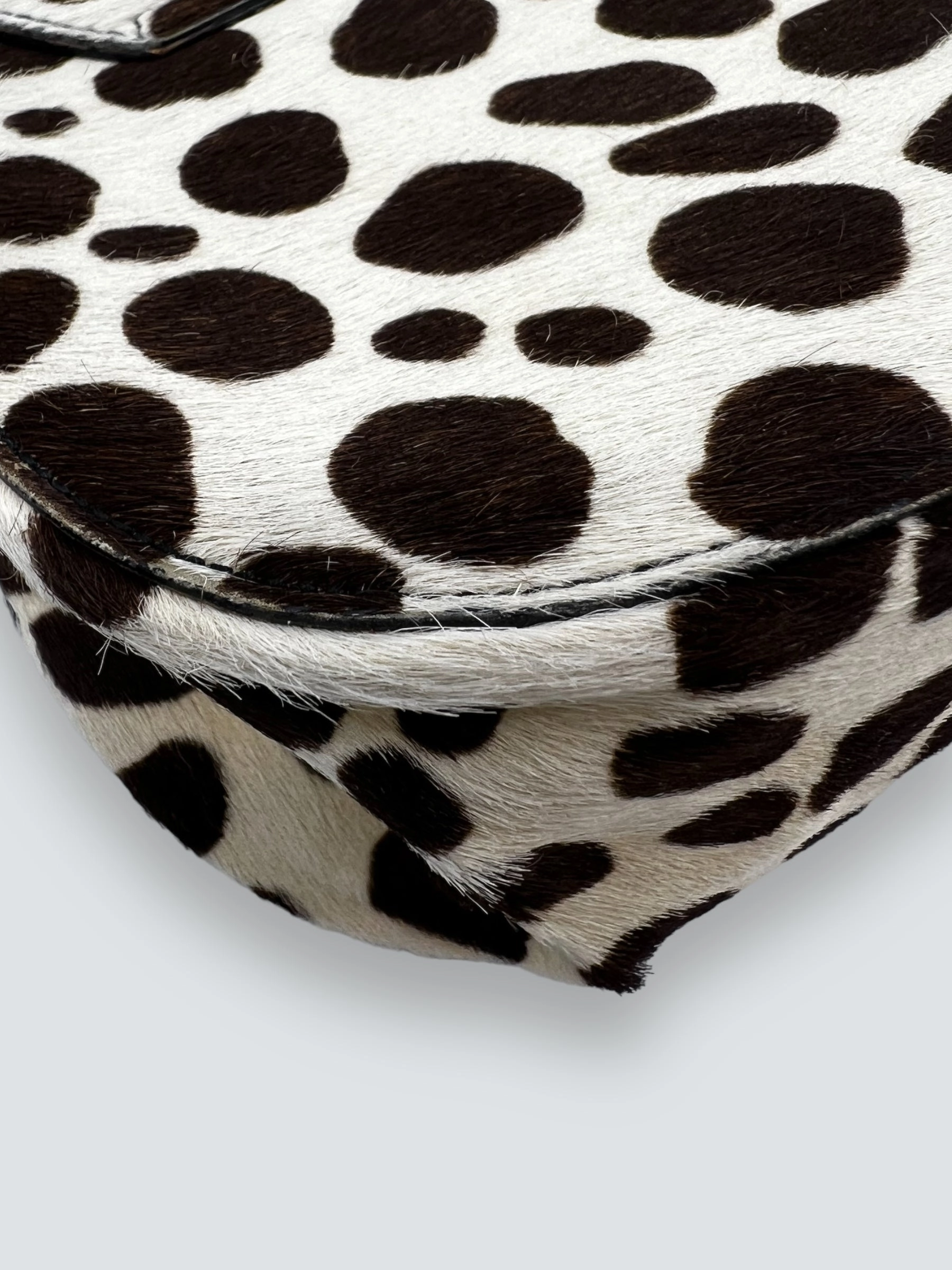 Vintage Prada Printed Pony Hair Mini Bag