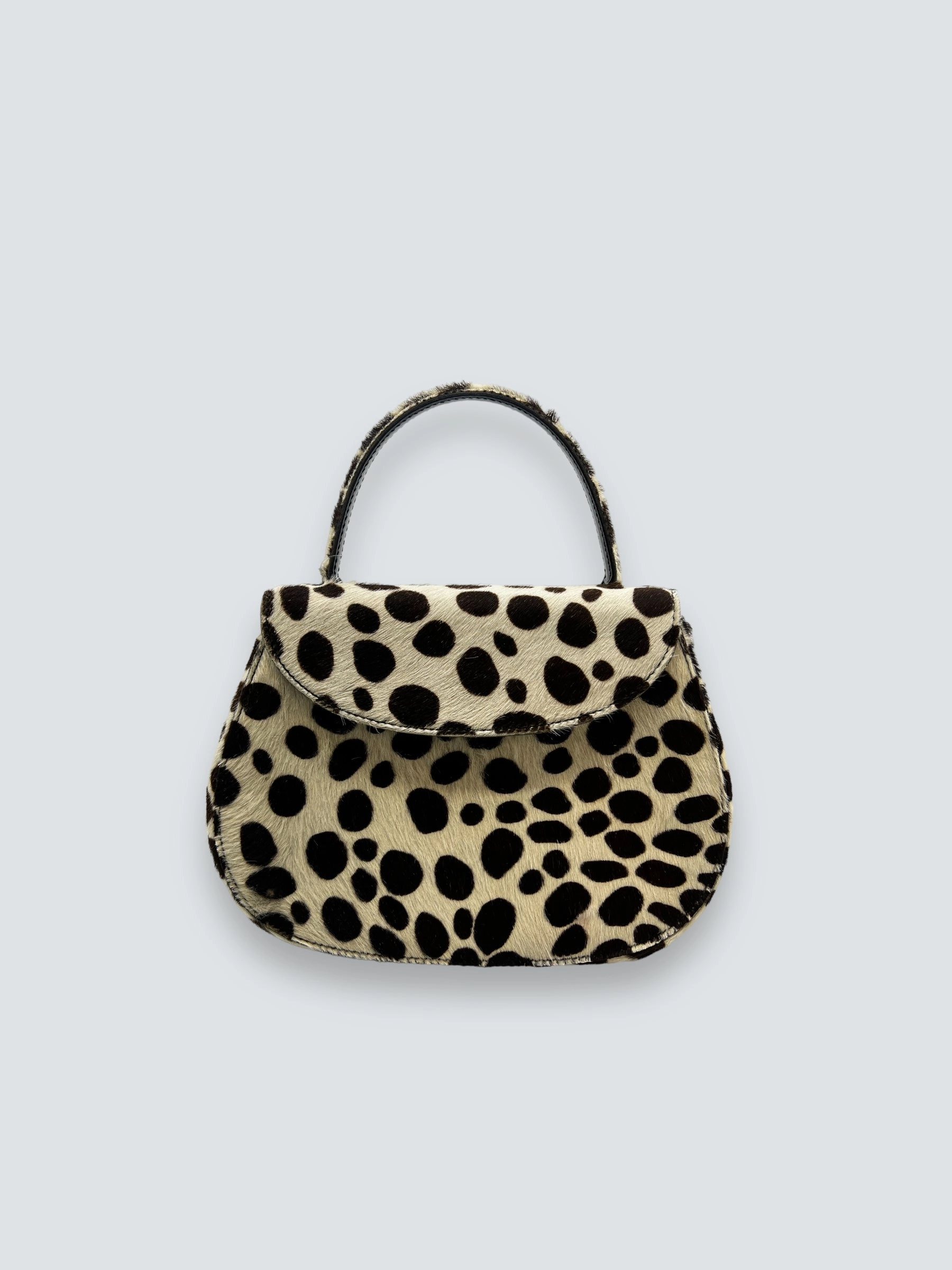 Vintage Prada Printed Pony Hair Mini Bag