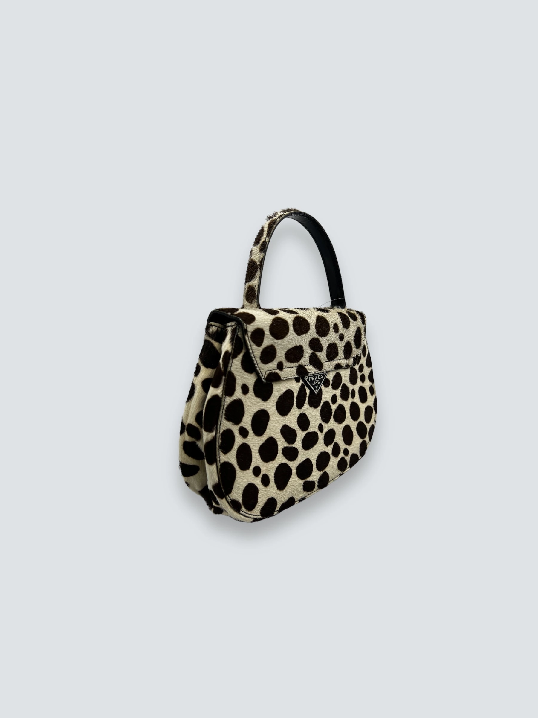 Vintage Prada Printed Pony Hair Mini Bag