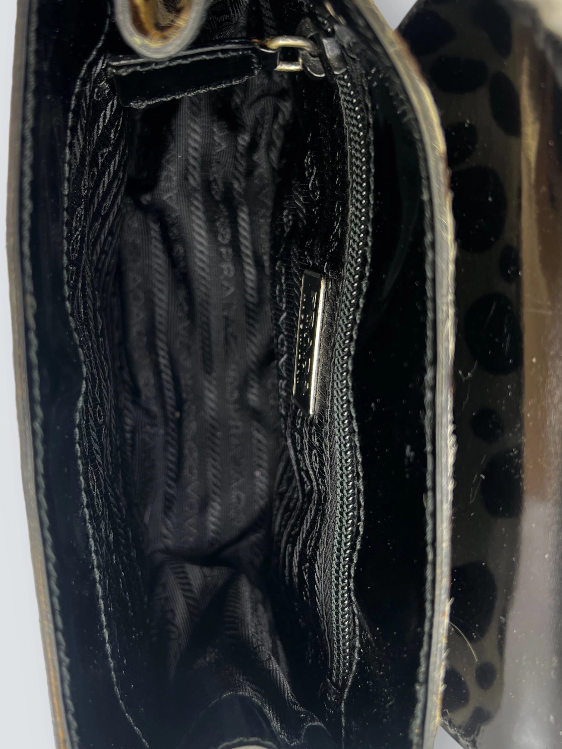 Vintage Prada Printed Pony Hair Mini Bag