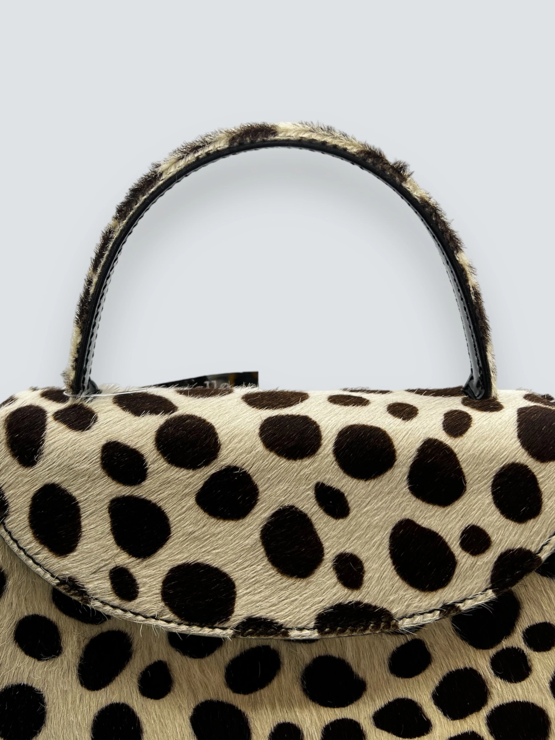 Vintage Prada Printed Pony Hair Mini Bag