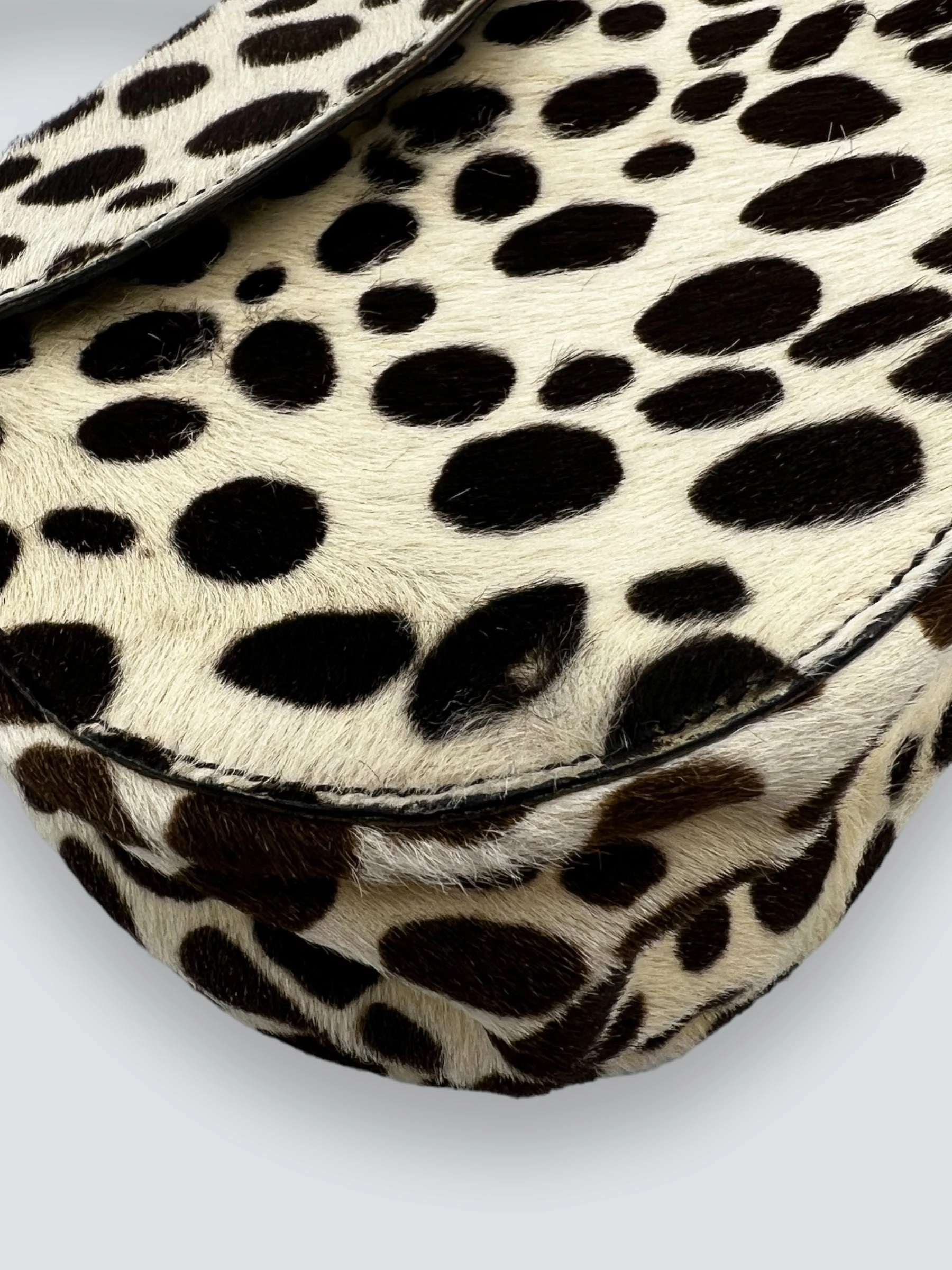 Vintage Prada Printed Pony Hair Mini Bag