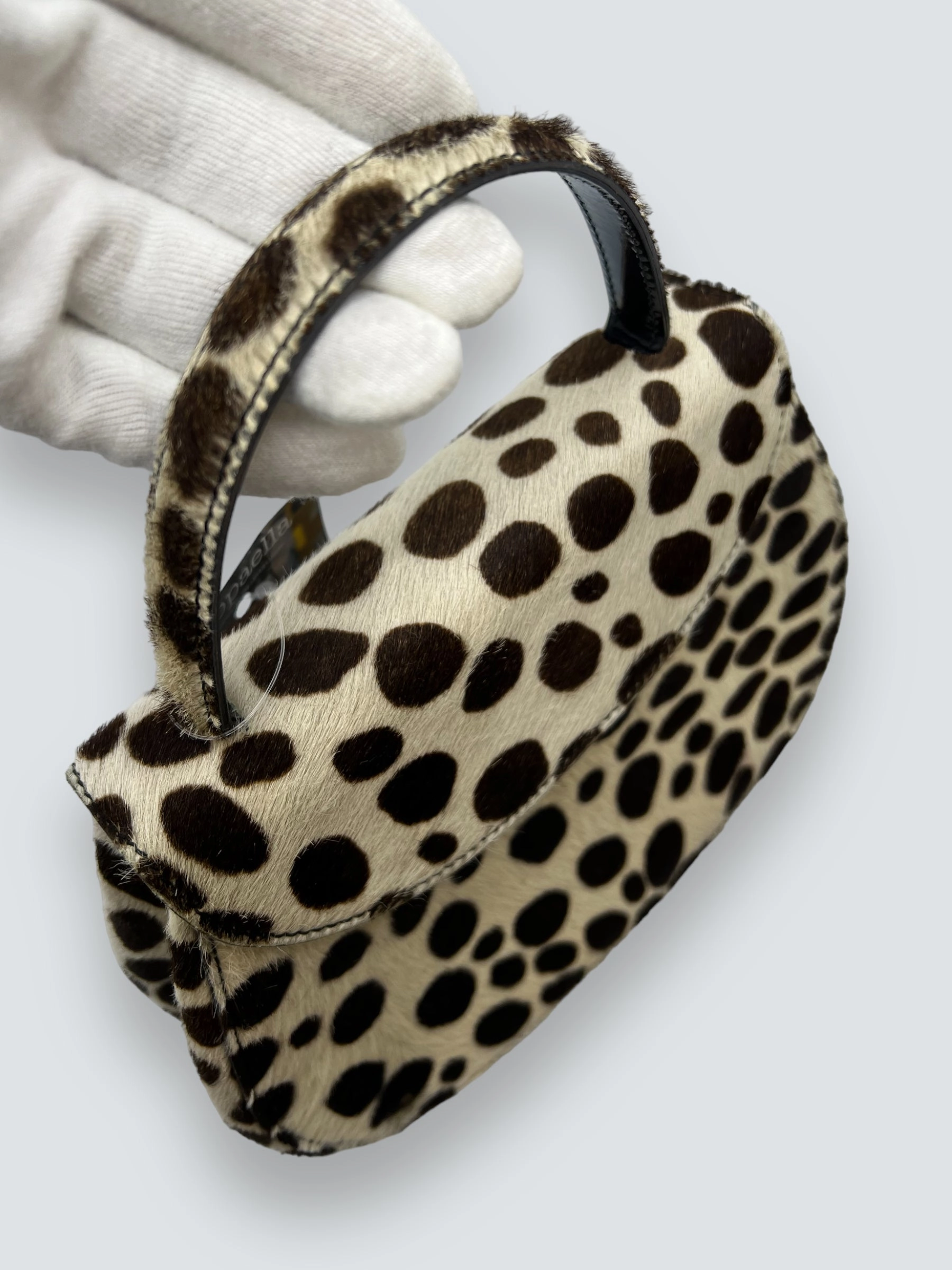 Vintage Prada Printed Pony Hair Mini Bag