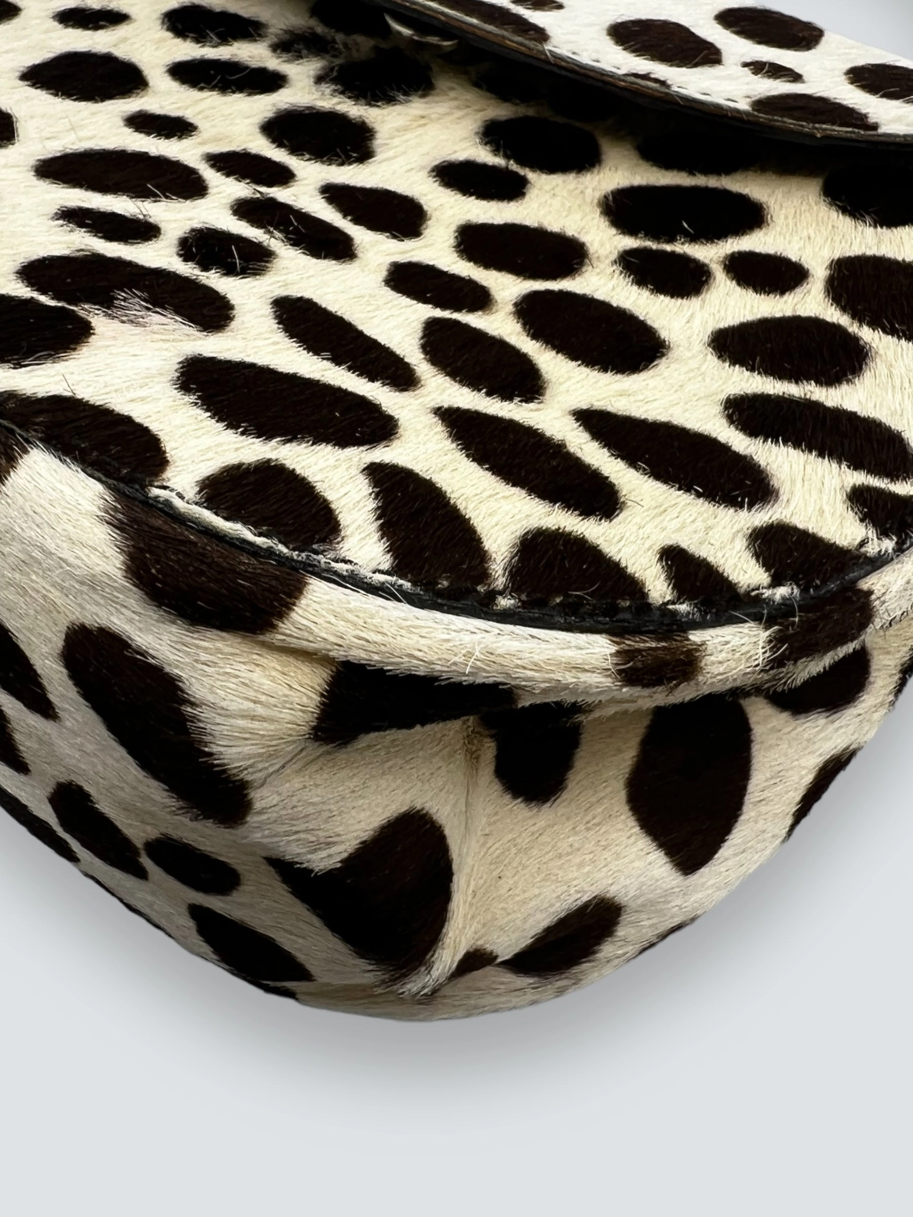 Vintage Prada Printed Pony Hair Mini Bag