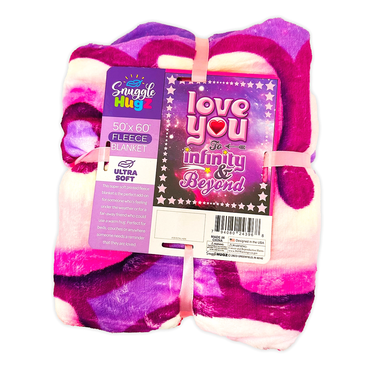 Wholesale Kids Printed Blankets - 6 Pieces Per Display 24396