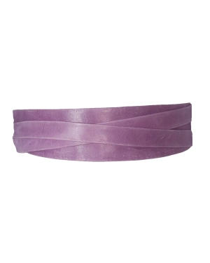 Wrap Leather Belt - Lavender