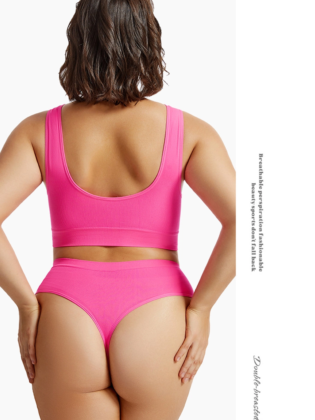 Yoga Vest Sports Wire-free Bra Set