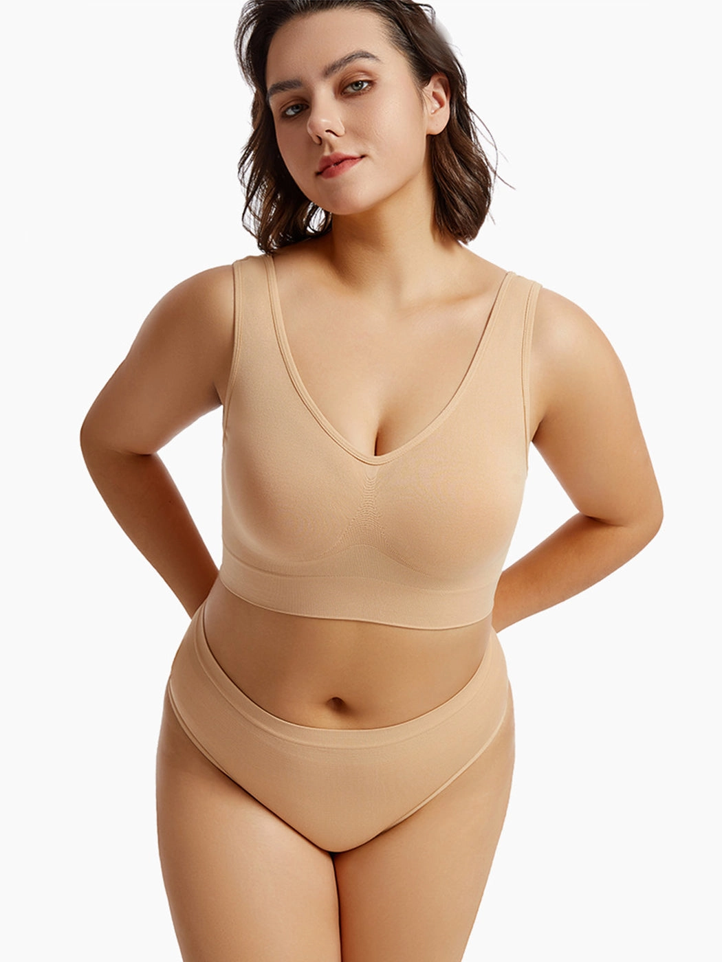 Yoga Vest Sports Wire-free Bra Set