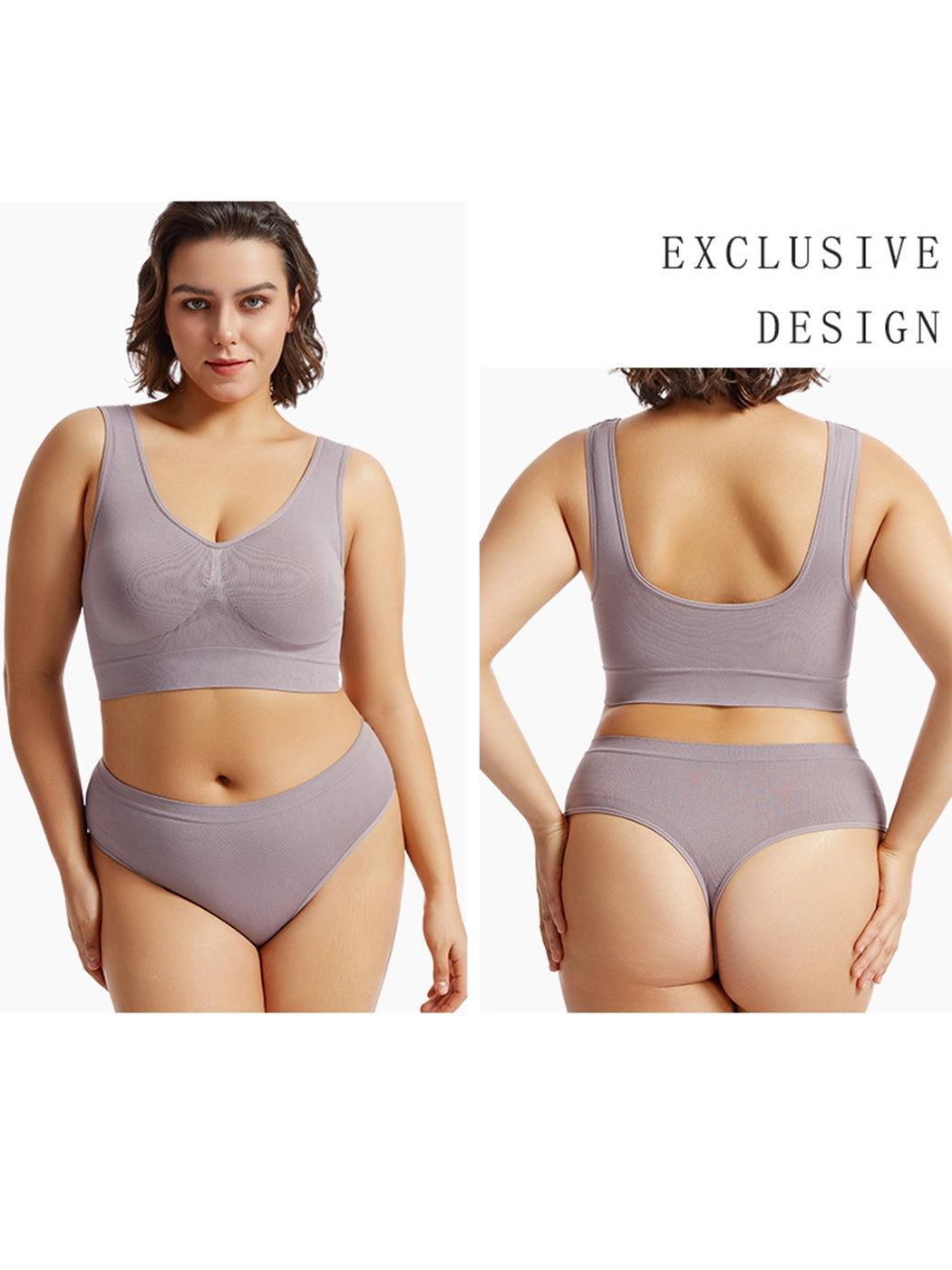 Yoga Vest Sports Wire-free Bra Set