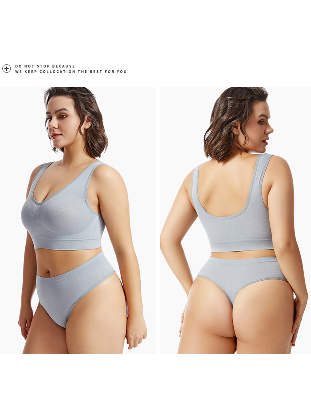 Yoga Vest Sports Wire-free Bra Set