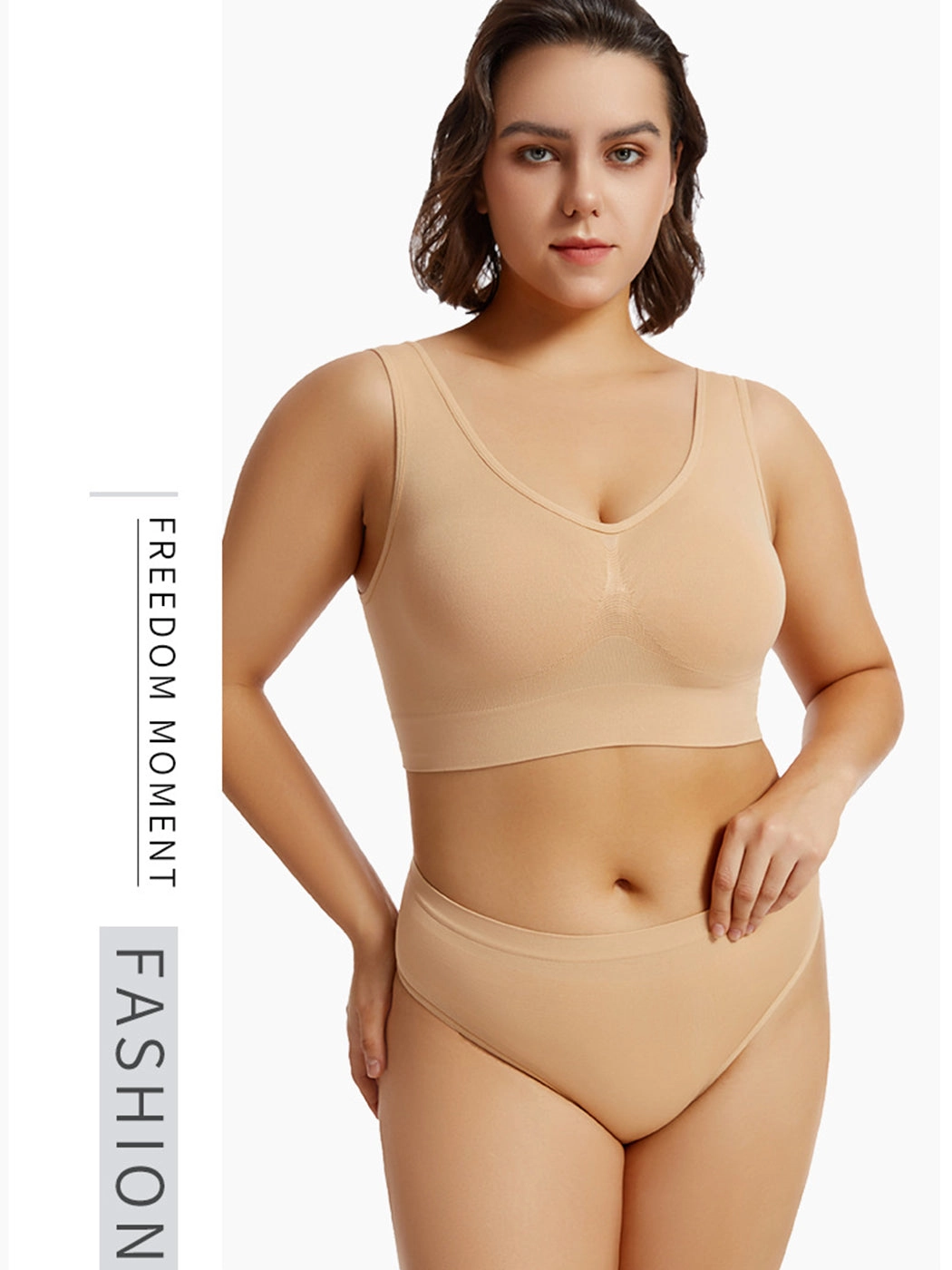 Yoga Vest Sports Wire-free Bra Set
