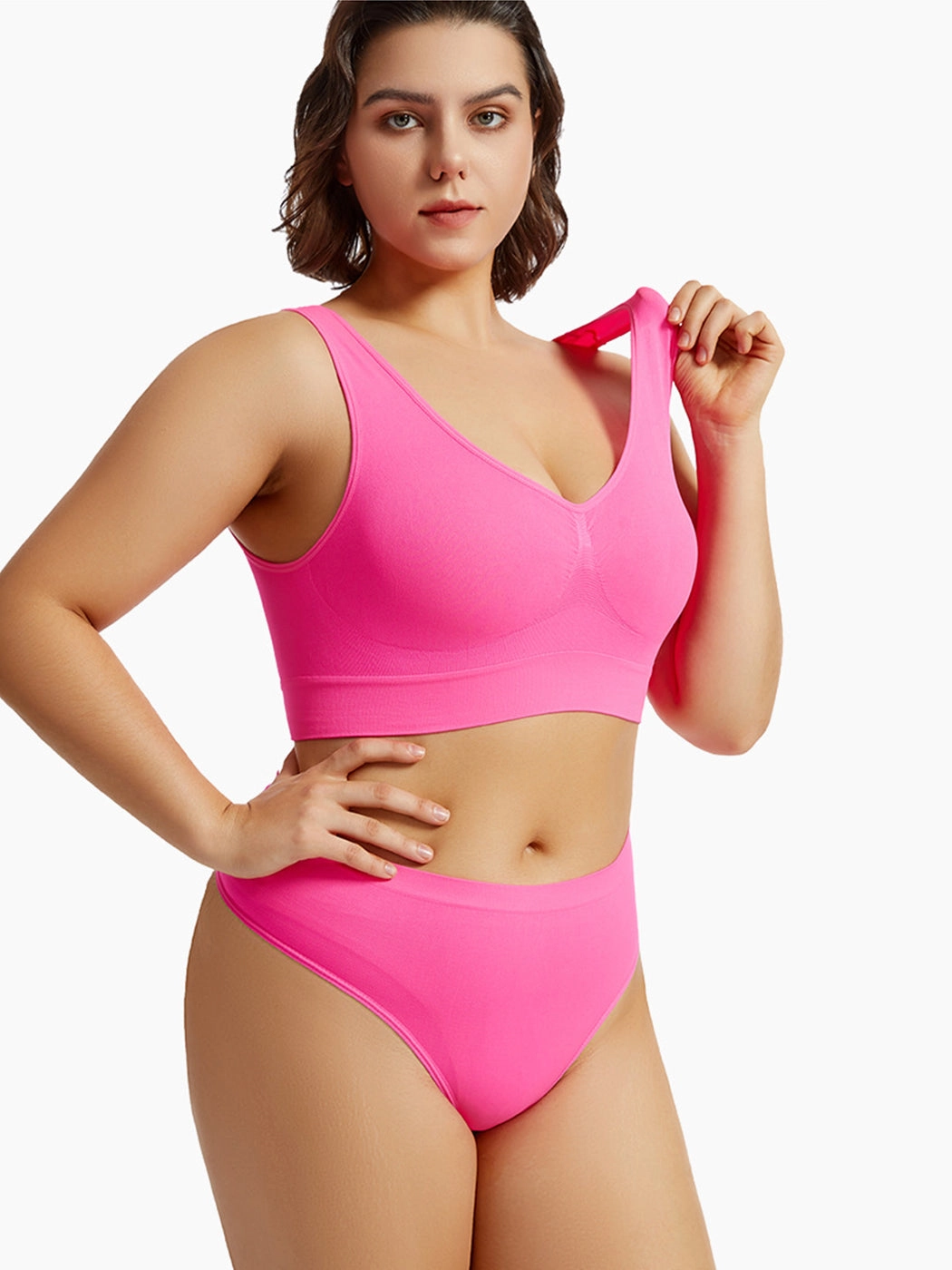 Yoga Vest Sports Wire-free Bra Set