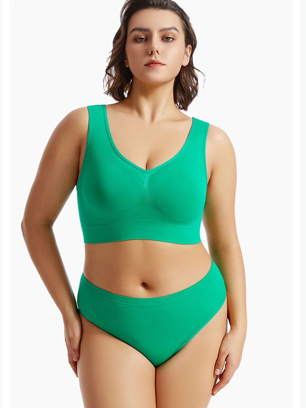 Yoga Vest Sports Wire-free Bra Set