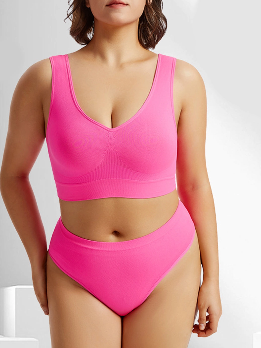 Yoga Vest Sports Wire-free Bra Set