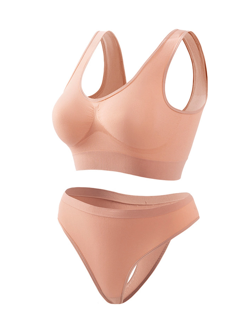 Yoga Vest Sports Wire-free Bra Set