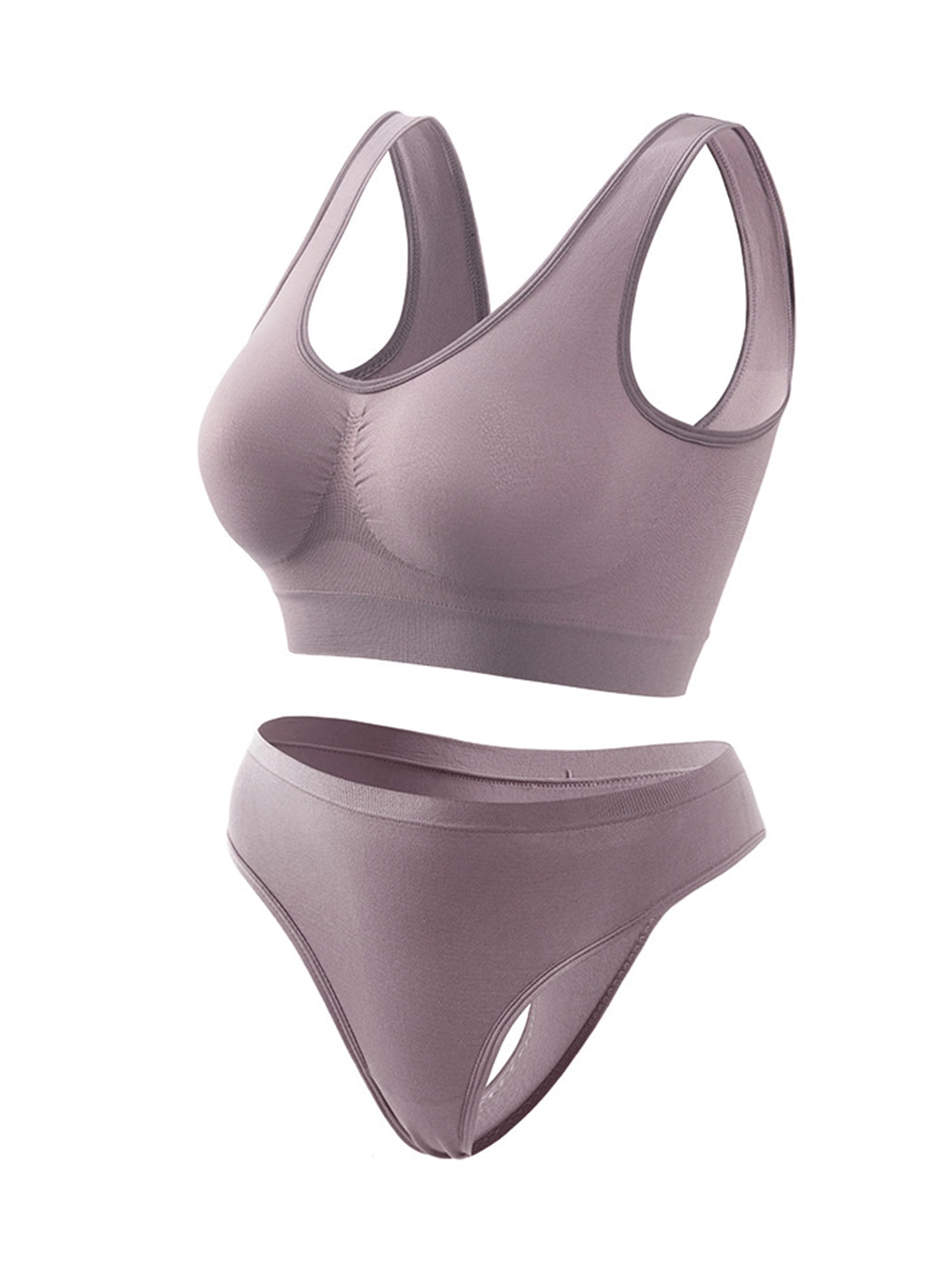 Yoga Vest Sports Wire-free Bra Set