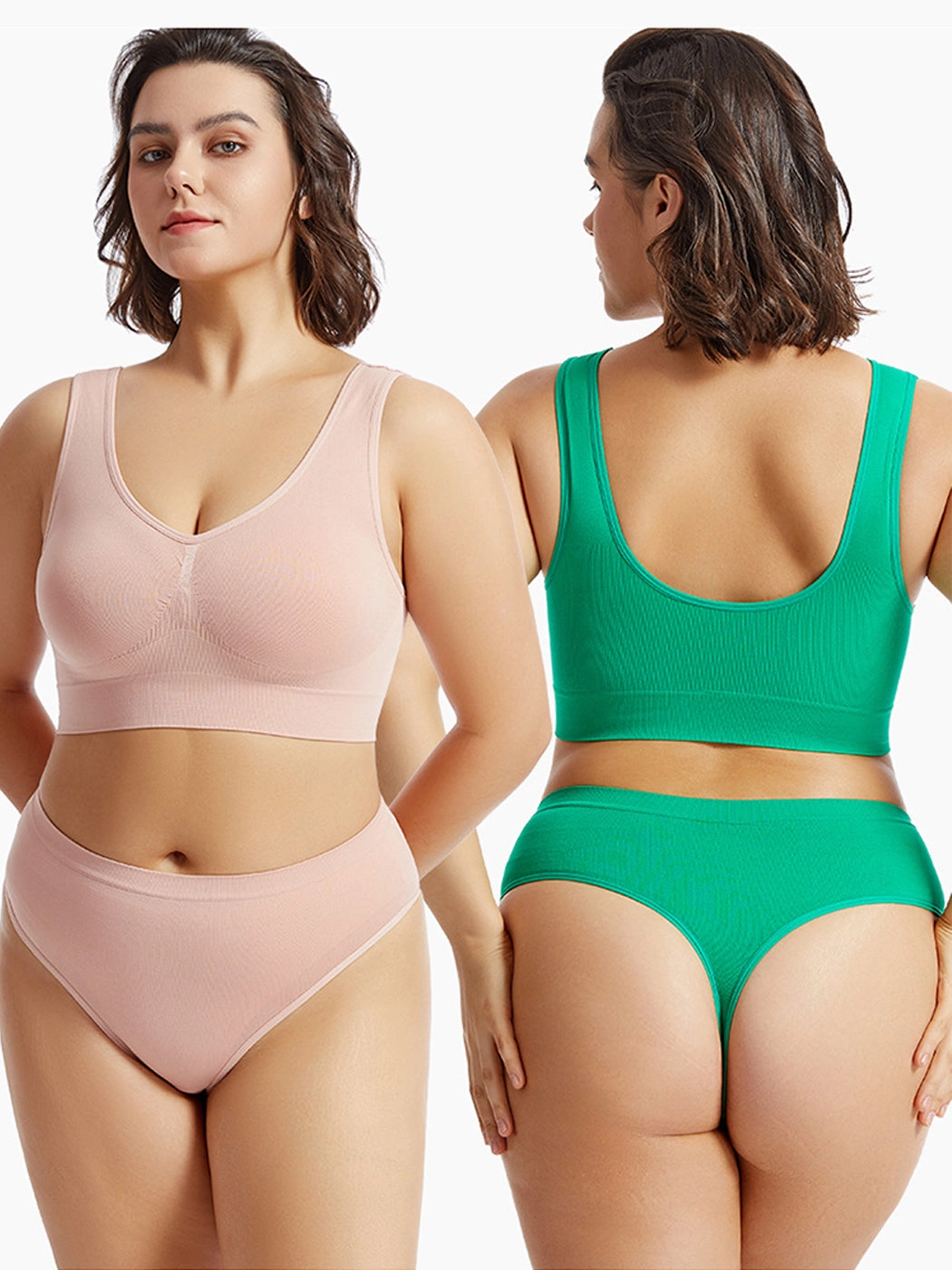 Yoga Vest Sports Wire-free Bra Set