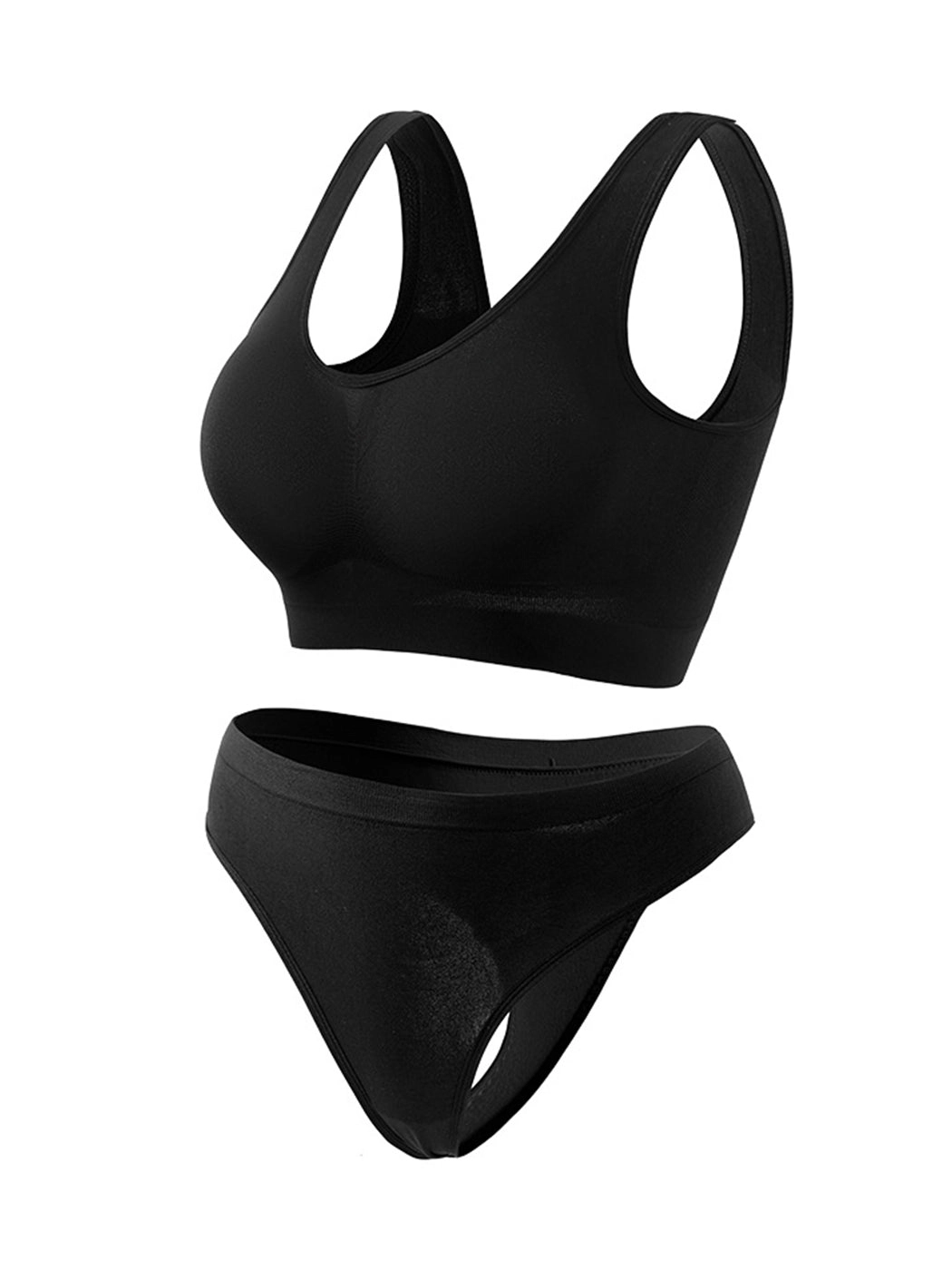 Yoga Vest Sports Wire-free Bra Set