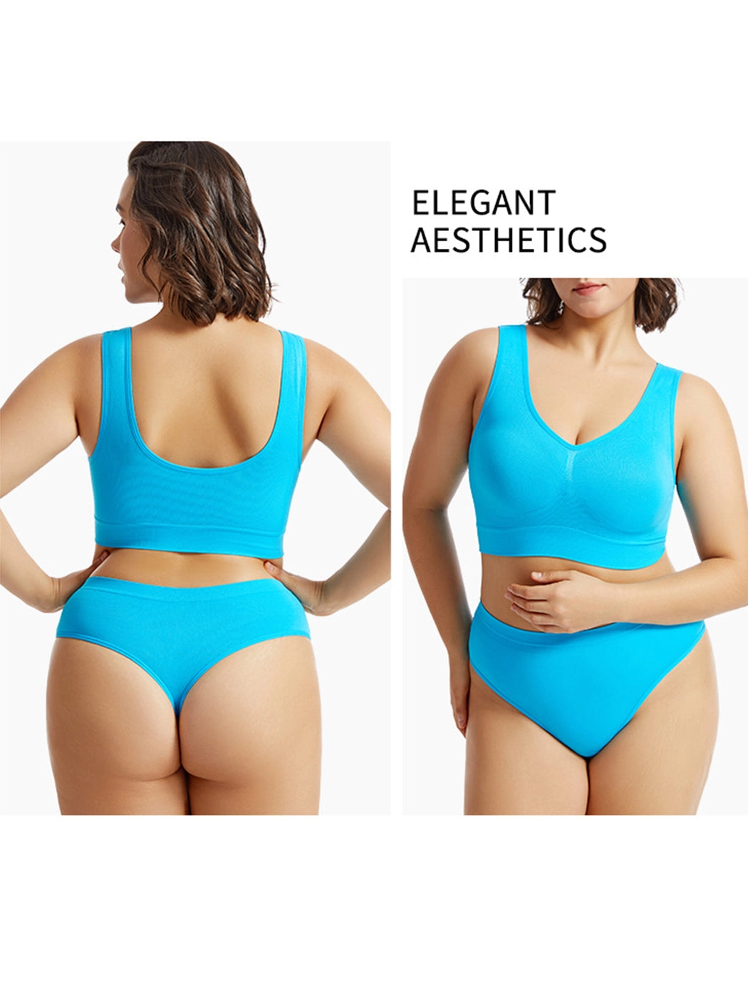 Yoga Vest Sports Wire-free Bra Set