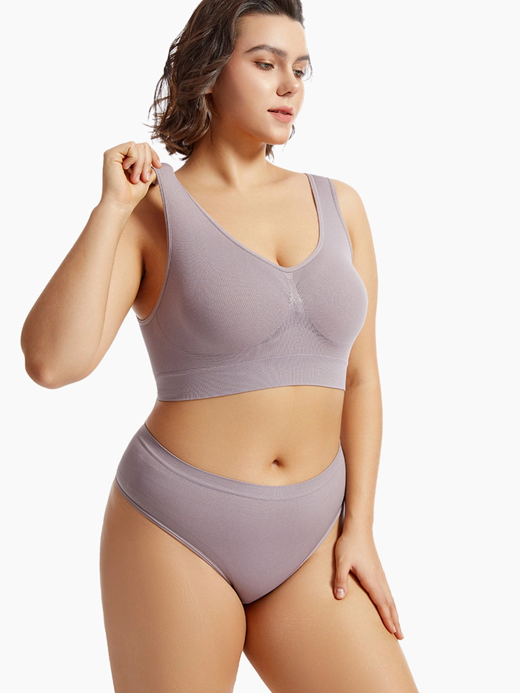 Yoga Vest Sports Wire-free Bra Set